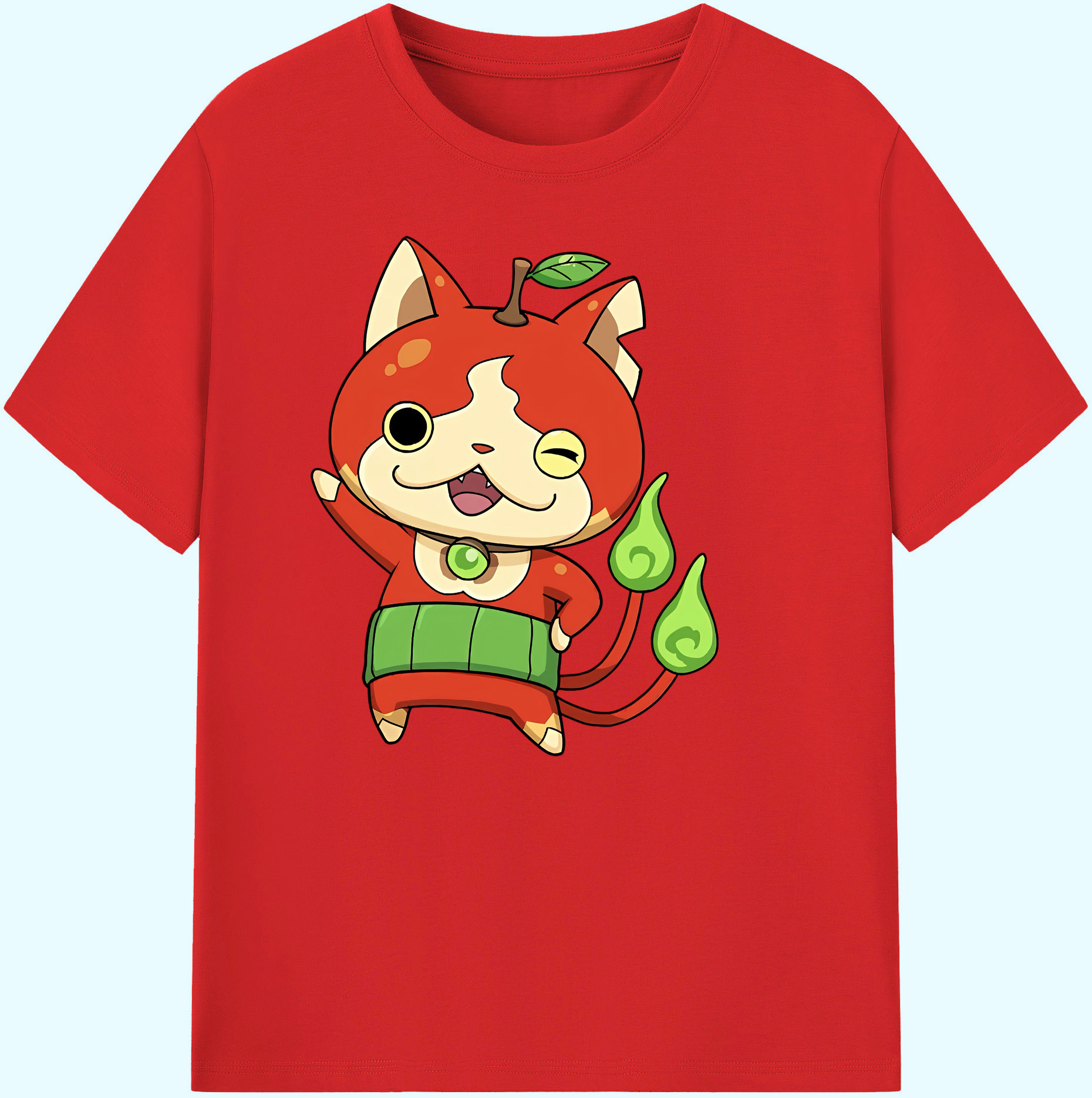 （画像用） 妖怪ウォッチ Yo-kai Watch 綿100％ メンズ半袖Tシャツ｜肌触りやわらか＆通気性