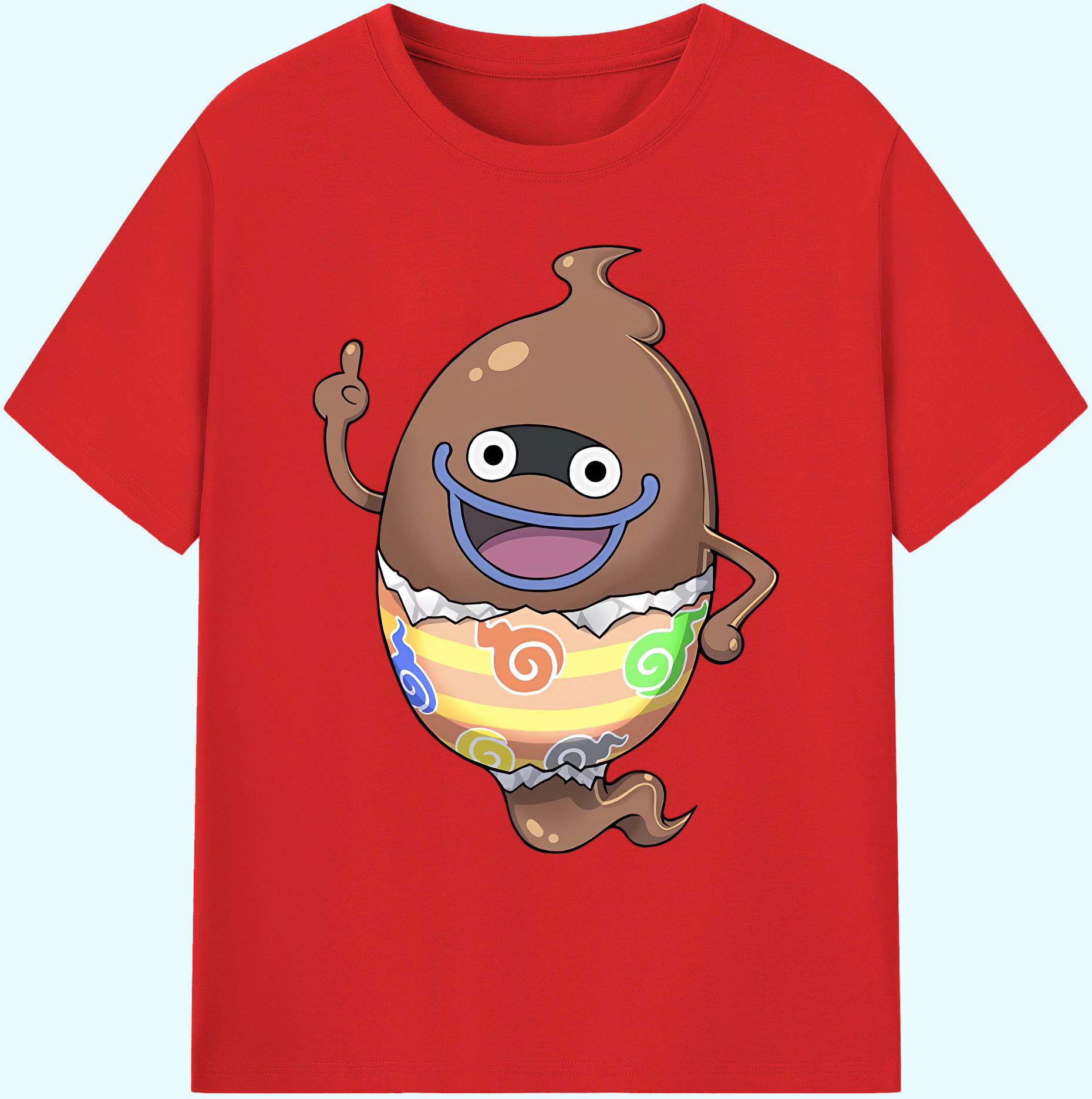 （画像用） 妖怪ウォッチ Yo-kai Watch 綿100％ メンズ半袖Tシャツ｜肌触りやわらか＆通気性