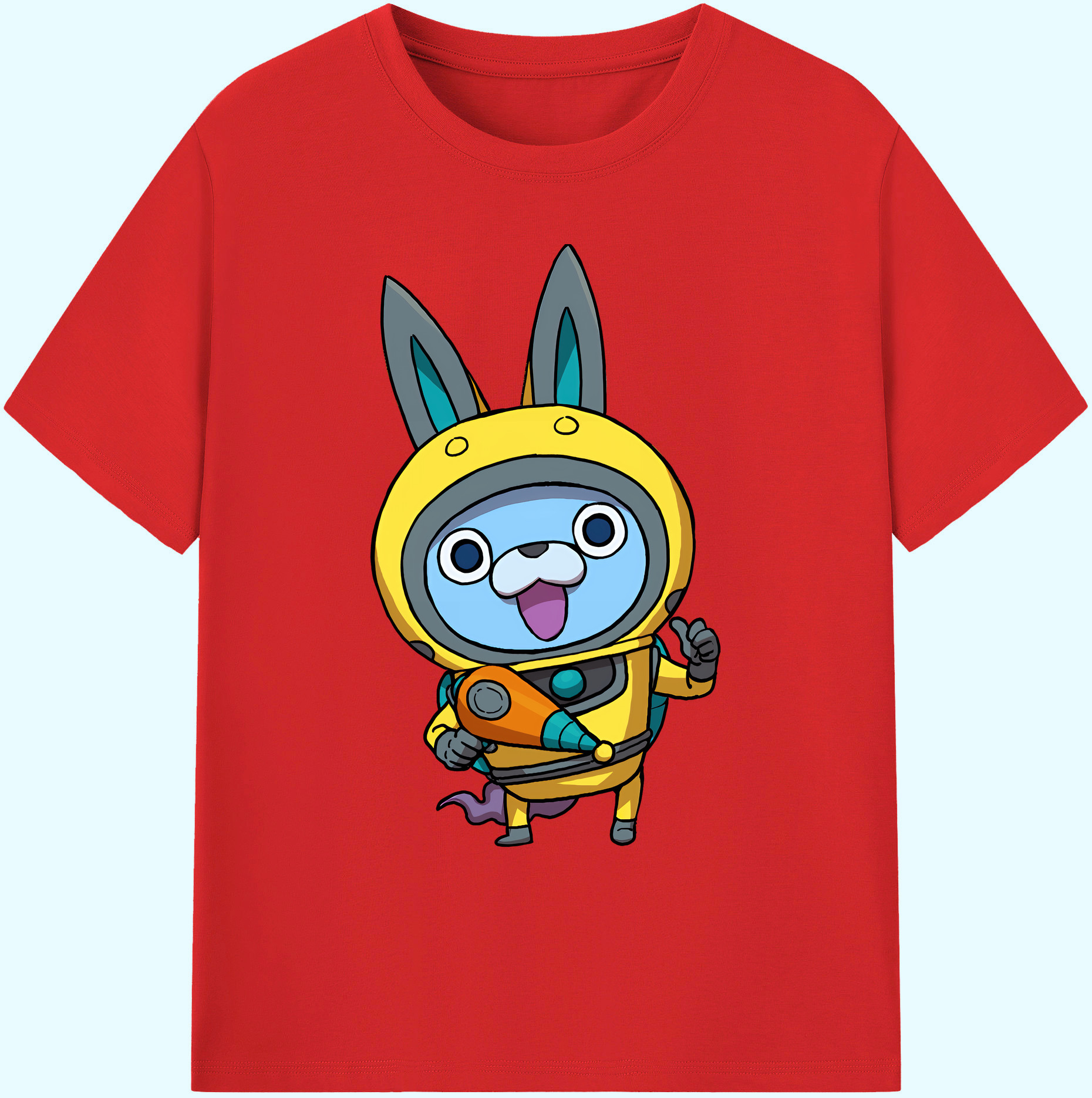 （画像用） 妖怪ウォッチ Yo-kai Watch 綿100％ メンズ半袖Tシャツ｜肌触りやわらか＆通気性