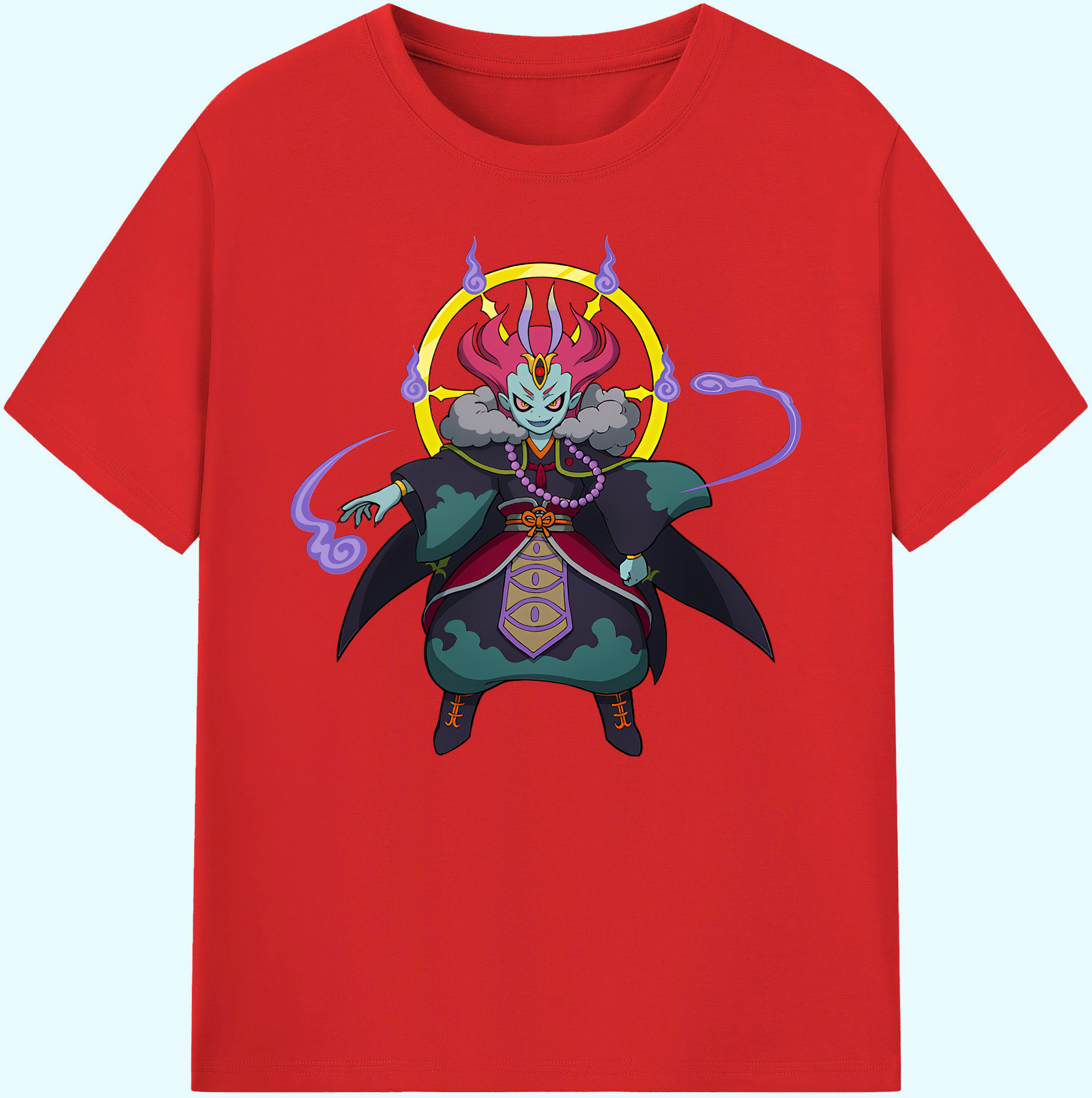 （画像用） 妖怪ウォッチ Yo-kai Watch 綿100％ メンズ半袖Tシャツ｜肌触りやわらか＆通気性