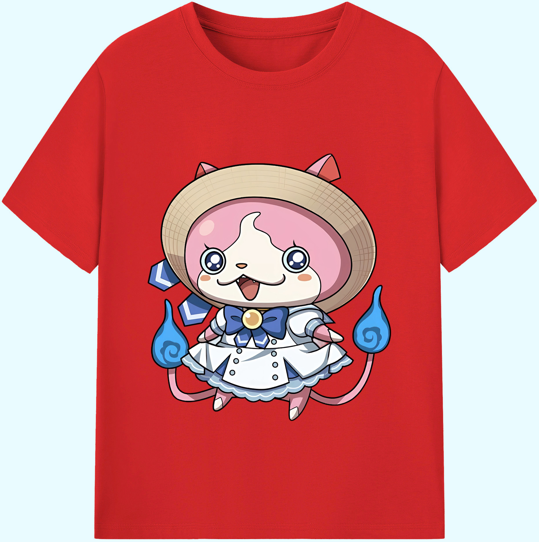 （画像用） 妖怪ウォッチ Yo-kai Watch 綿100％ メンズ半袖Tシャツ｜肌触りやわらか＆通気性