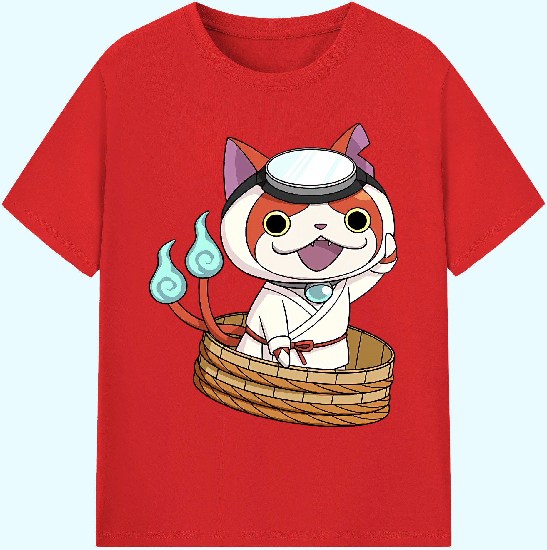 （画像用） 妖怪ウォッチ Yo-kai Watch 綿100％ メンズ半袖Tシャツ｜肌触りやわらか＆通気性