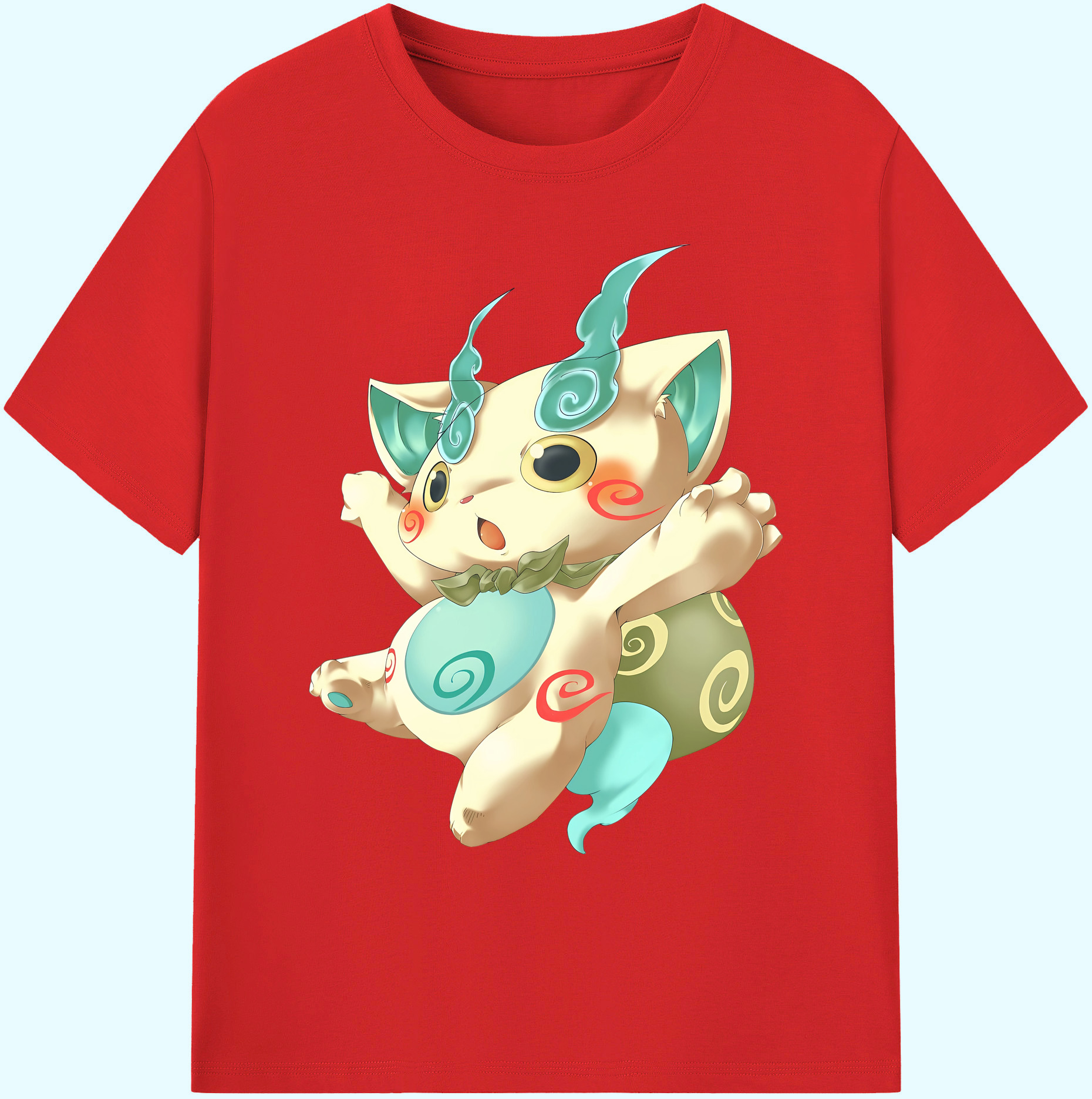 （画像用） 妖怪ウォッチ Yo-kai Watch 綿100％ メンズ半袖Tシャツ｜肌触りやわらか＆通気性
