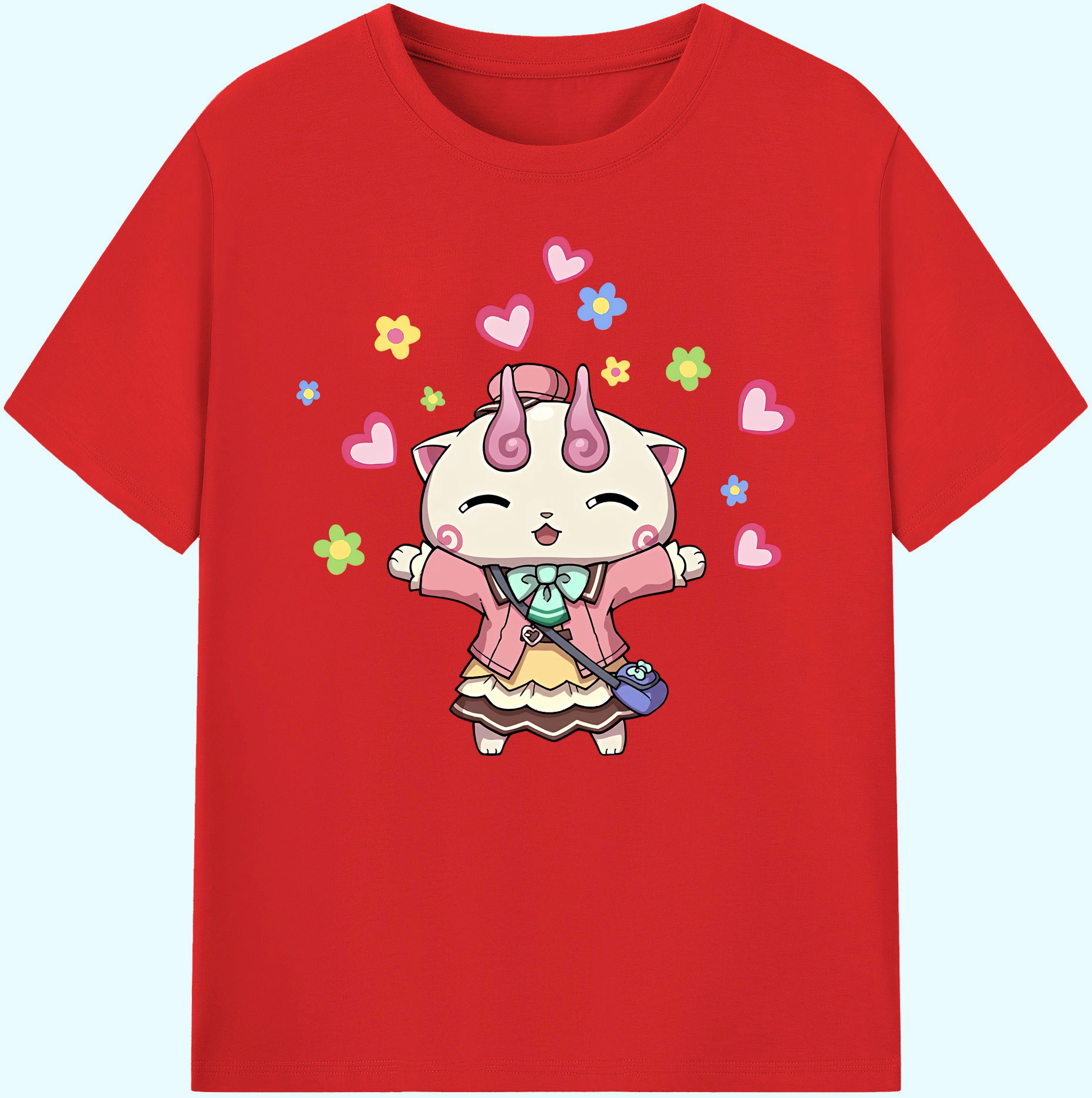 妖怪ウォッチ Yo-kai Watch 綿100％ メンズ半袖Tシャツ｜肌触りやわらか＆通気性