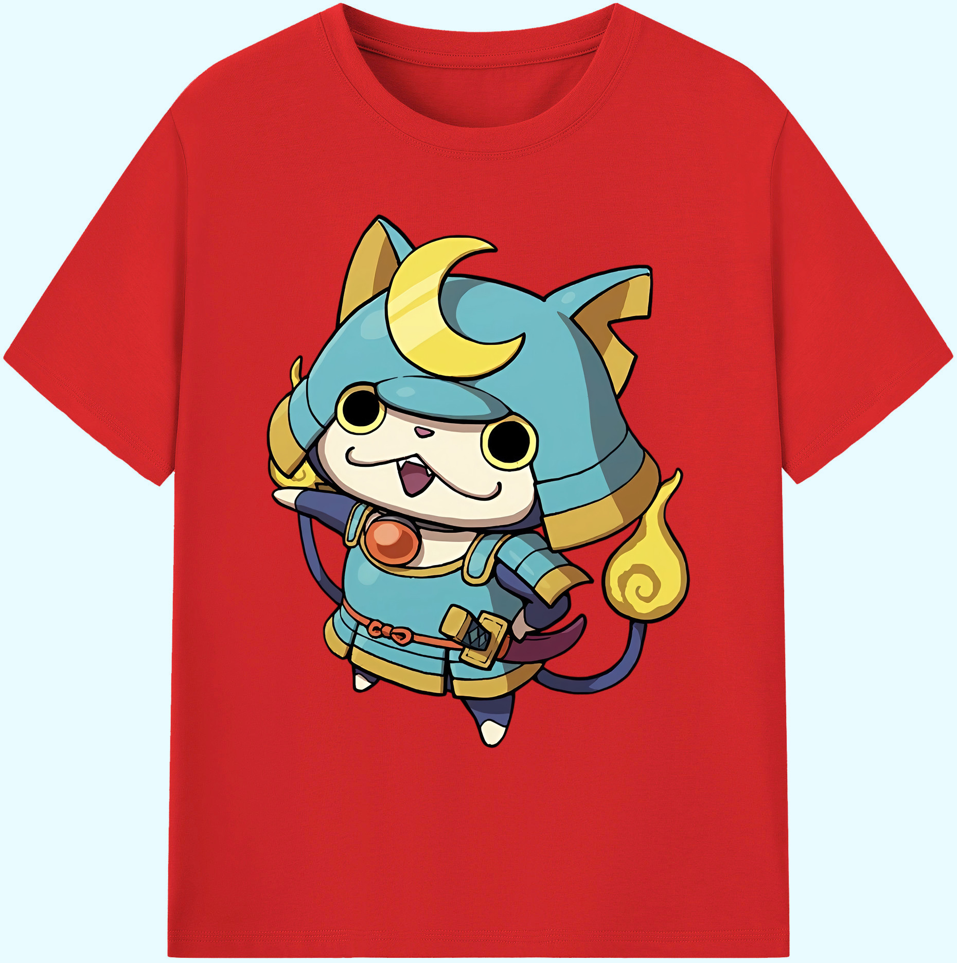 （画像用） 妖怪ウォッチ Yo-kai Watch 綿100％ メンズ半袖Tシャツ｜肌触りやわらか＆通気性