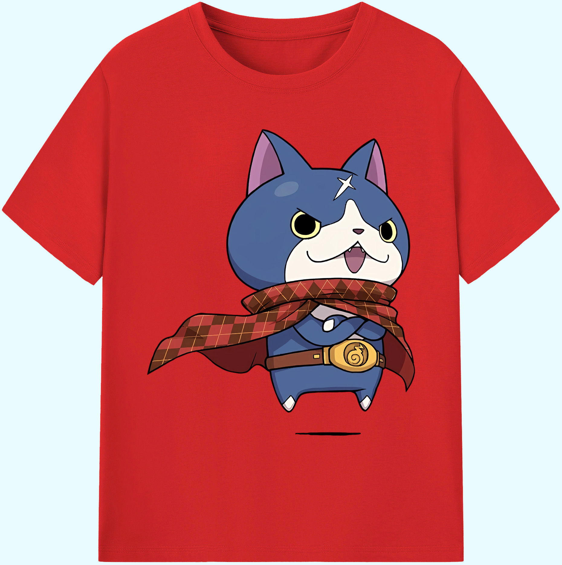 （画像用） 妖怪ウォッチ Yo-kai Watch 綿100％ メンズ半袖Tシャツ｜肌触りやわらか＆通気性