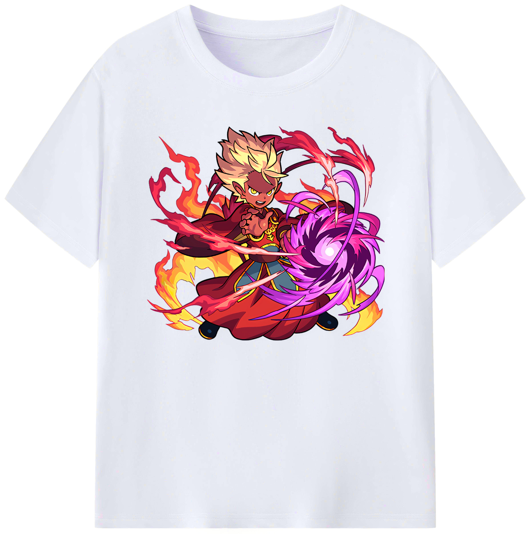 （画像用） 妖怪ウォッチ Yo-kai Watch 綿100％ メンズ半袖Tシャツ｜肌触りやわらか＆通気性
