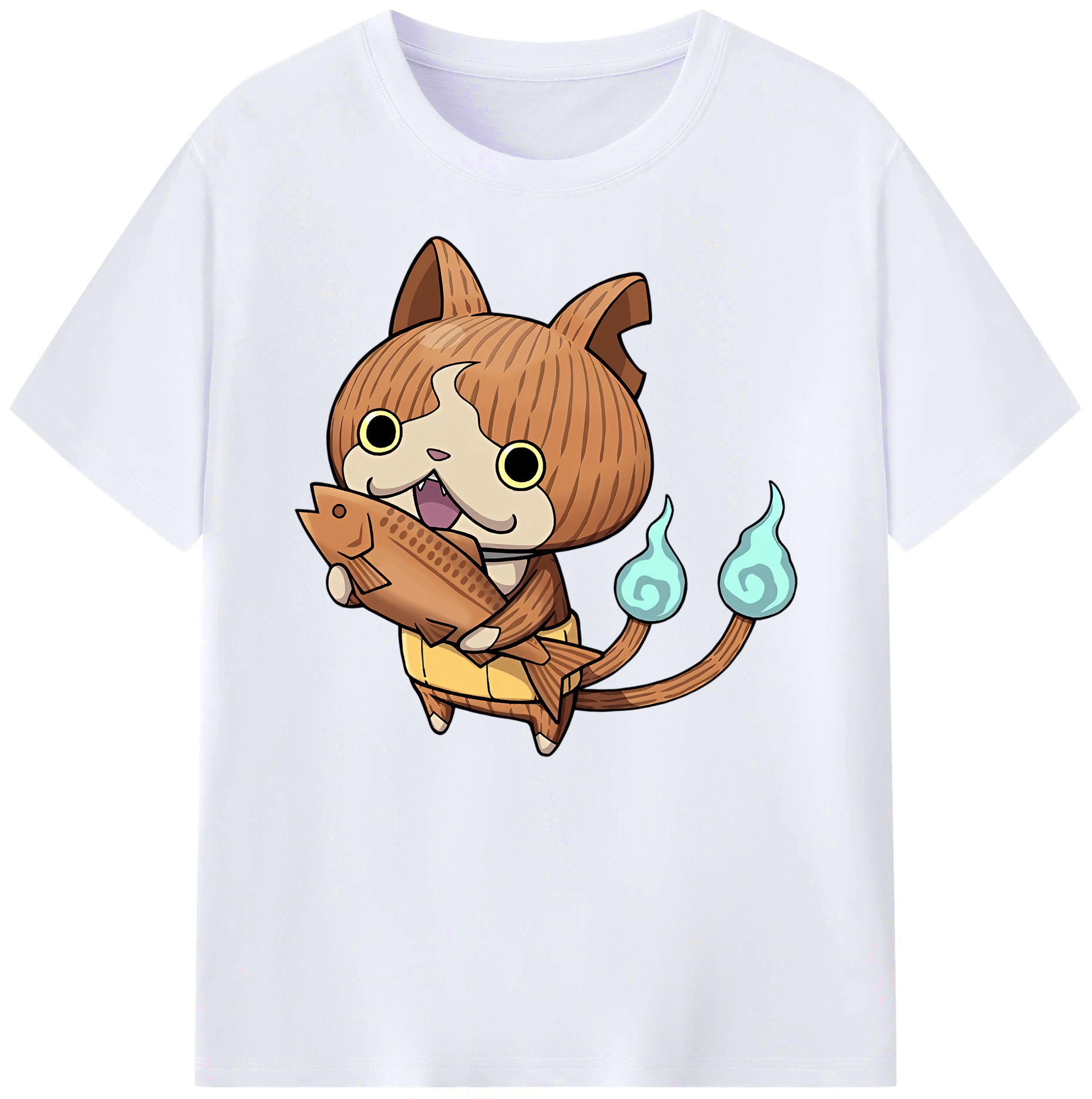 （画像用） 妖怪ウォッチ Yo-kai Watch 綿100％ メンズ半袖Tシャツ｜肌触りやわらか＆通気性