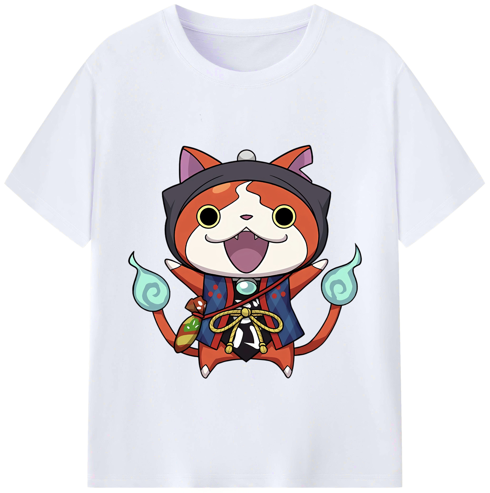 （画像用） 妖怪ウォッチ Yo-kai Watch 綿100％ メンズ半袖Tシャツ｜肌触りやわらか＆通気性