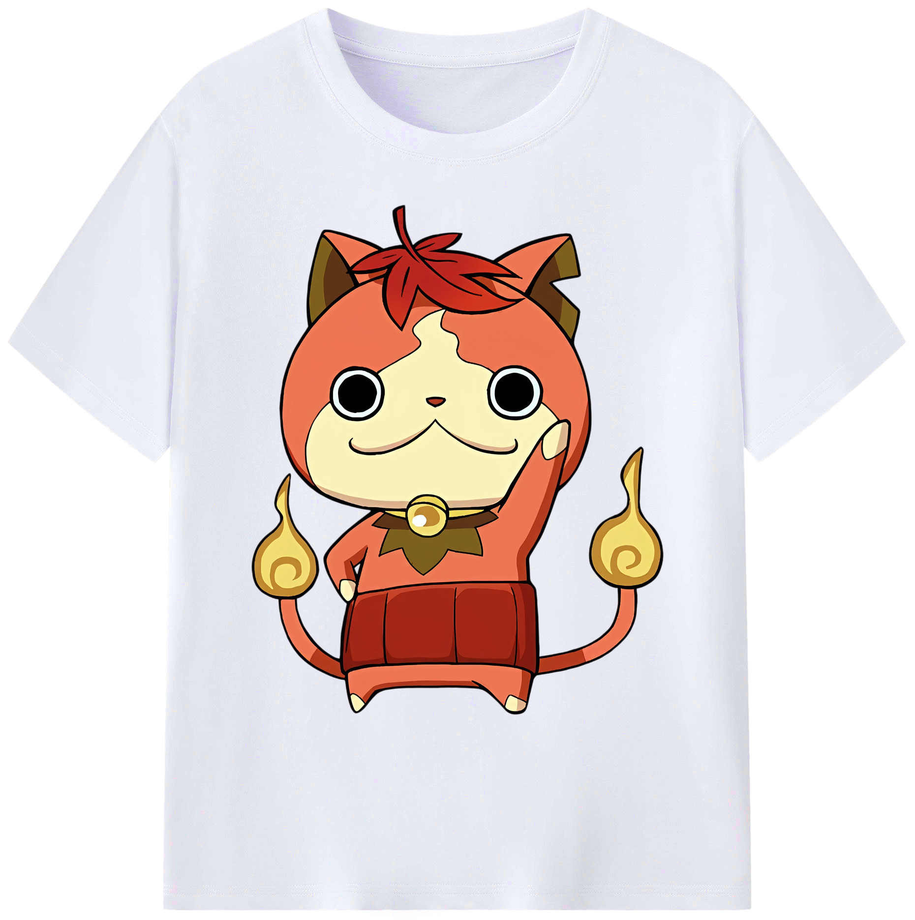 （画像用） 妖怪ウォッチ Yo-kai Watch 綿100％ メンズ半袖Tシャツ｜肌触りやわらか＆通気性