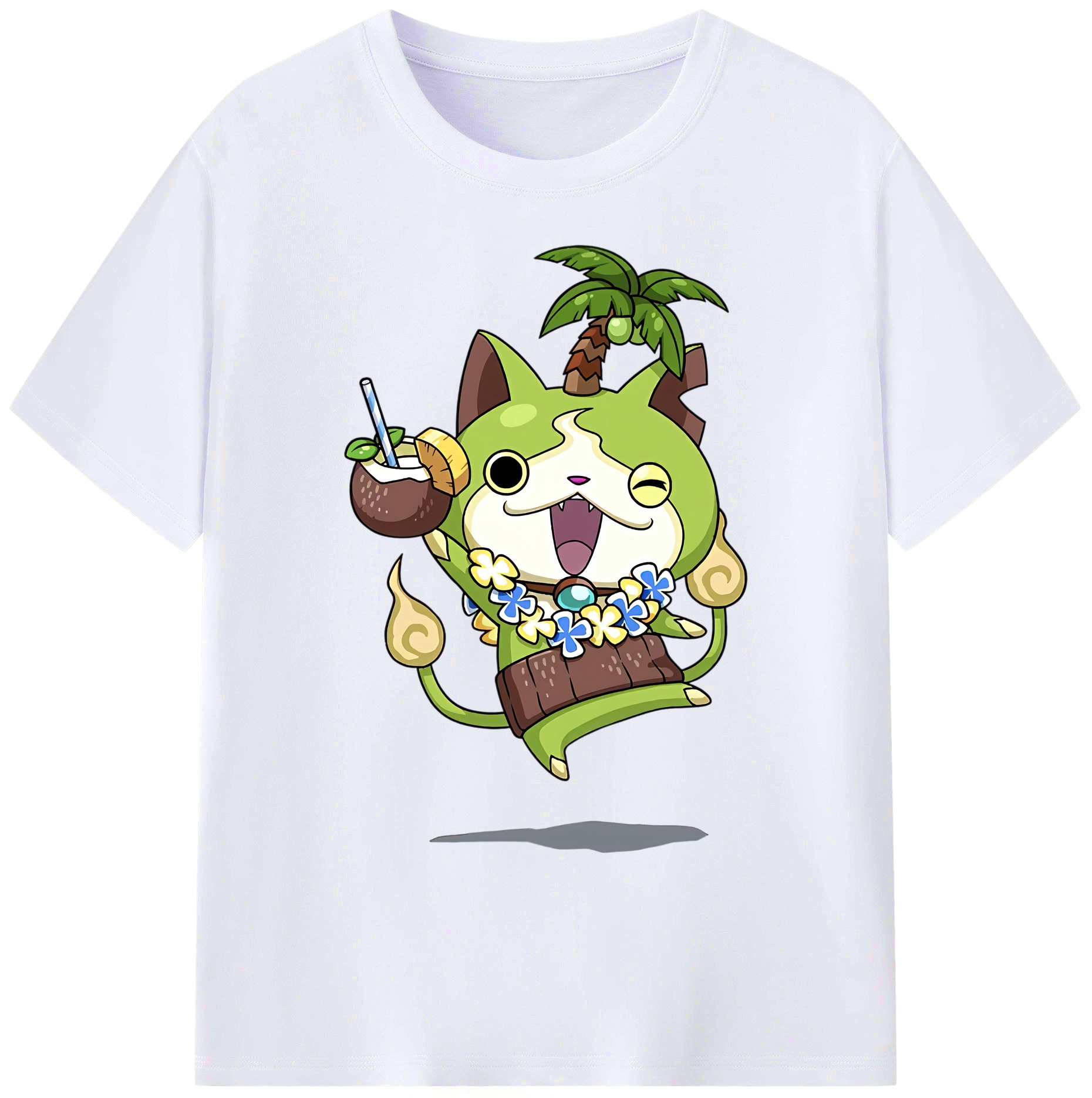 （画像用） 妖怪ウォッチ Yo-kai Watch 綿100％ メンズ半袖Tシャツ｜肌触りやわらか＆通気性