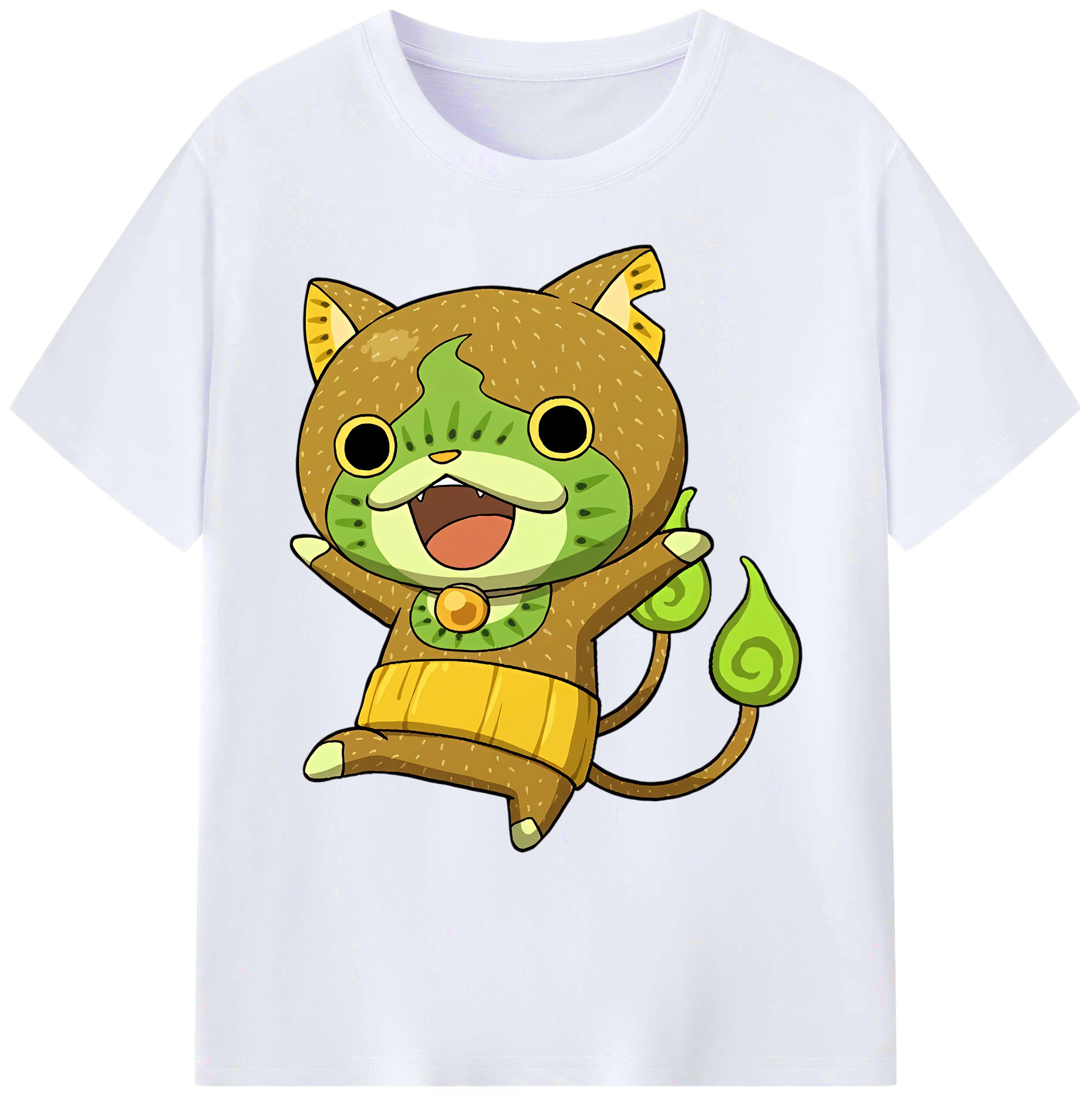 （画像用） 妖怪ウォッチ Yo-kai Watch 綿100％ メンズ半袖Tシャツ｜肌触りやわらか＆通気性