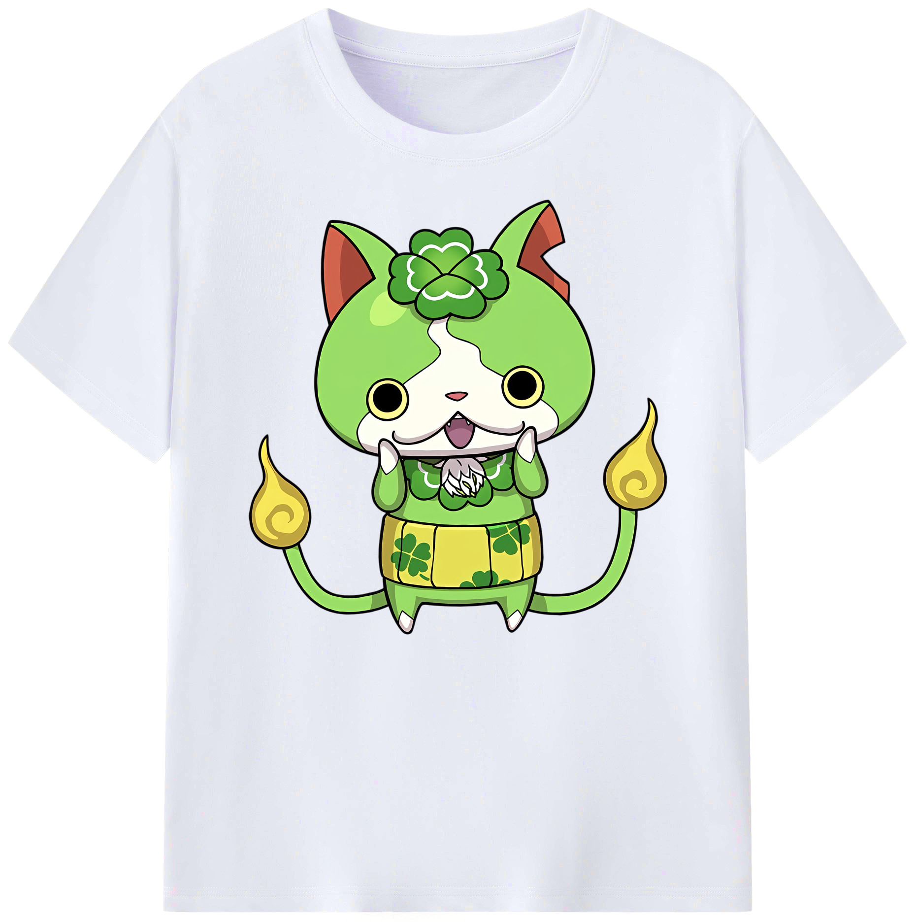 （画像用） 妖怪ウォッチ Yo-kai Watch 綿100％ メンズ半袖Tシャツ｜肌触りやわらか＆通気性