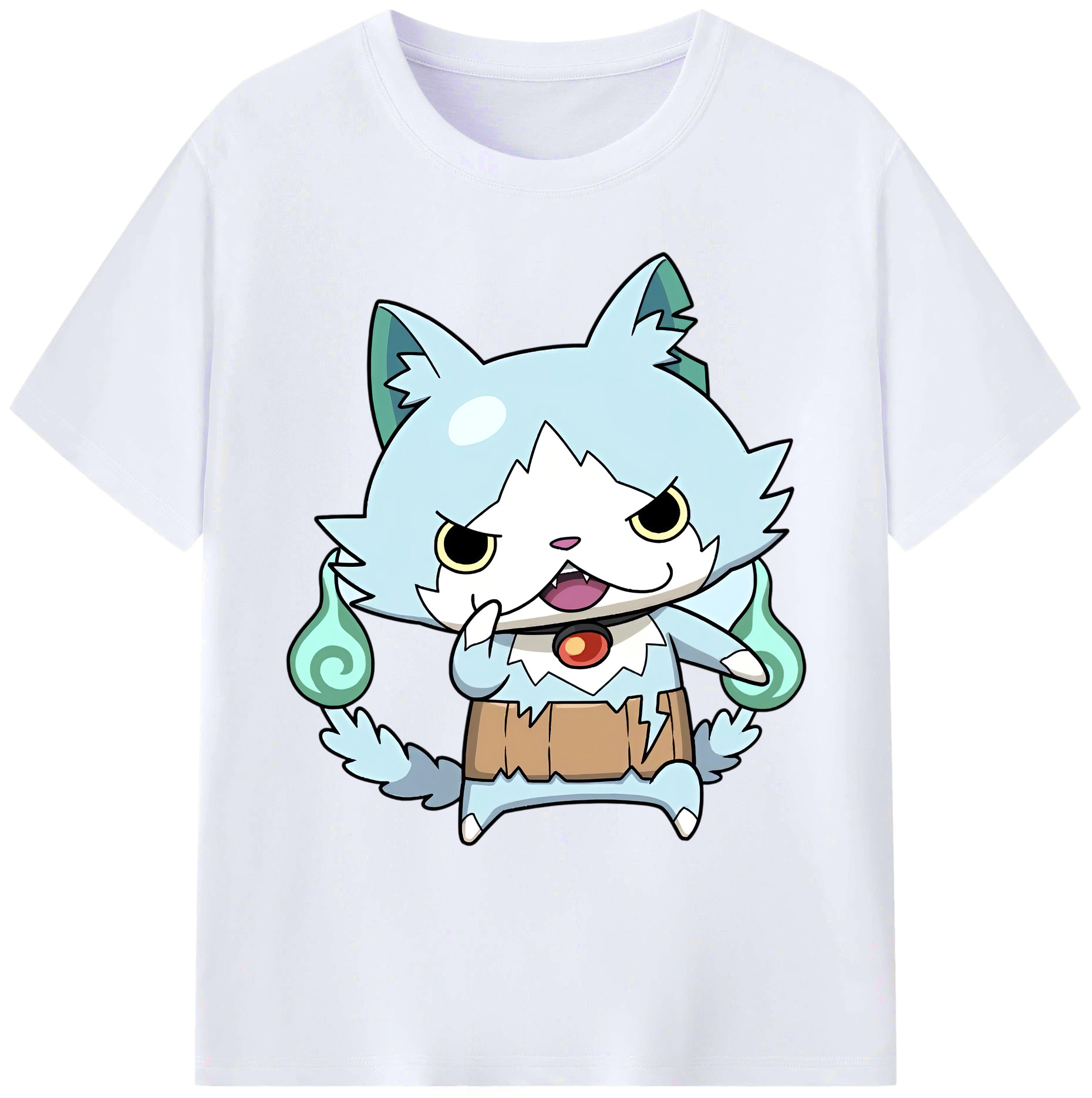 （画像用） 妖怪ウォッチ Yo-kai Watch 綿100％ メンズ半袖Tシャツ｜肌触りやわらか＆通気性