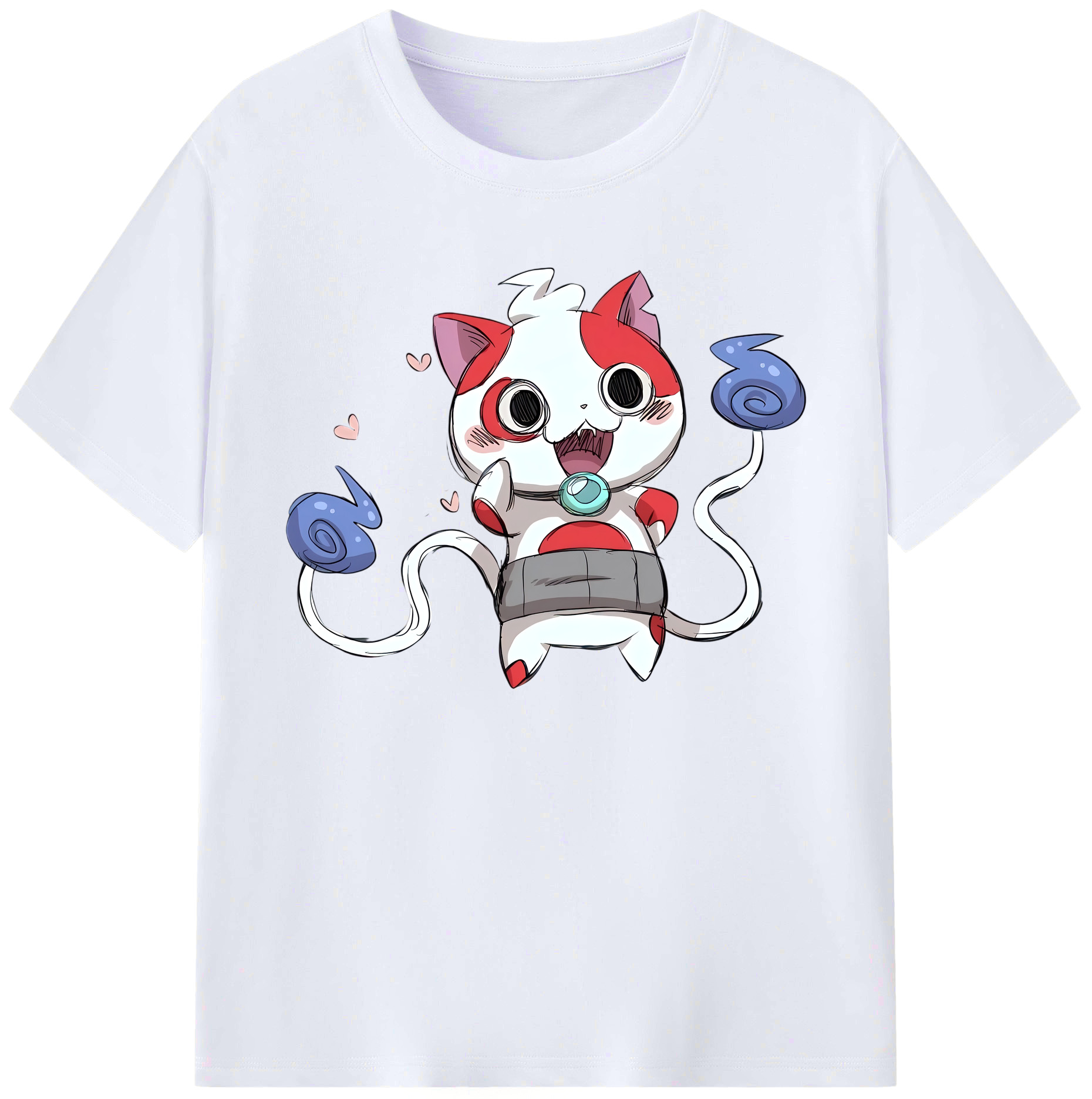 （画像用） 妖怪ウォッチ Yo-kai Watch 綿100％ メンズ半袖Tシャツ｜肌触りやわらか＆通気性