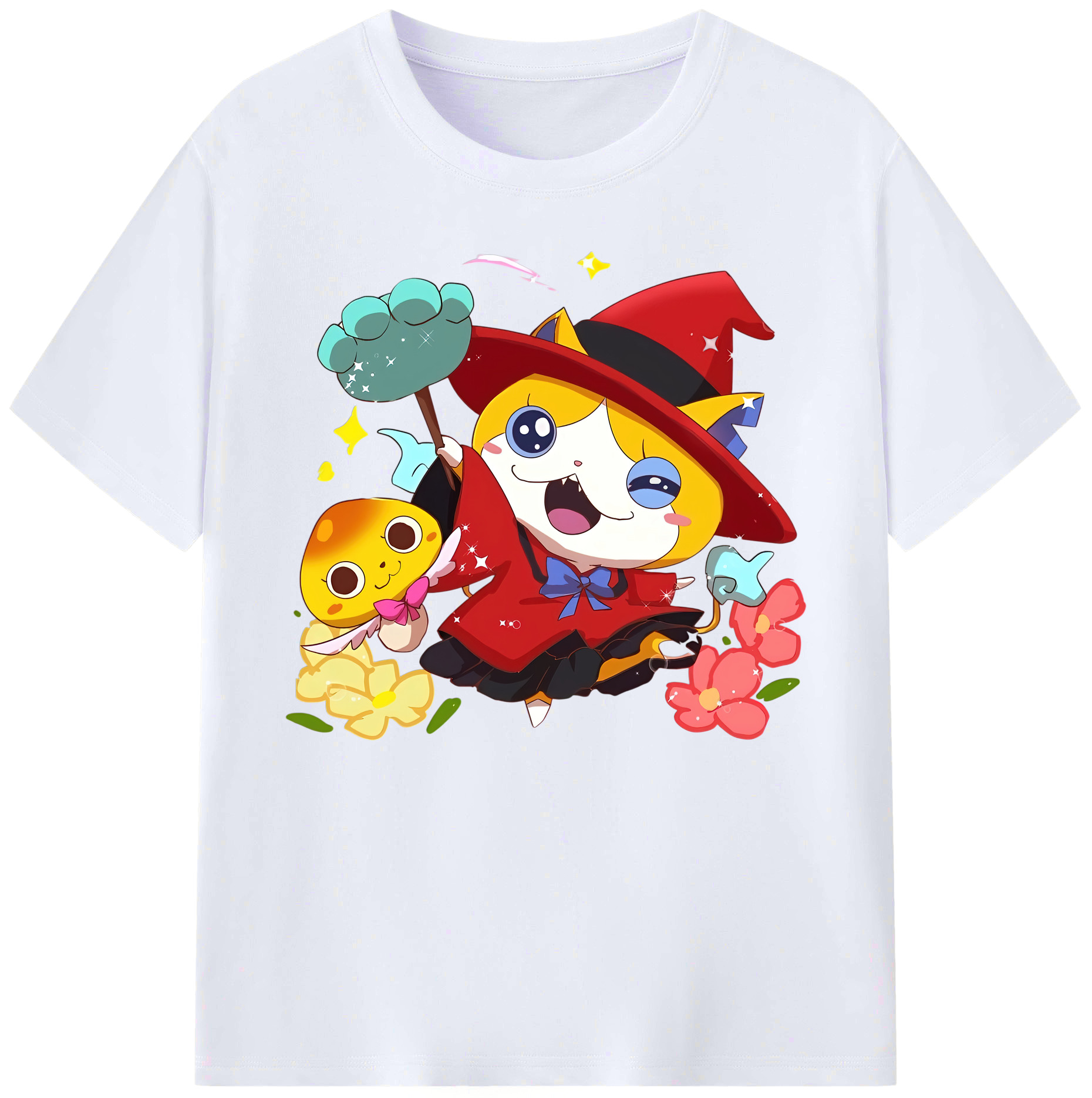 （画像用） 妖怪ウォッチ Yo-kai Watch 綿100％ メンズ半袖Tシャツ｜肌触りやわらか＆通気性