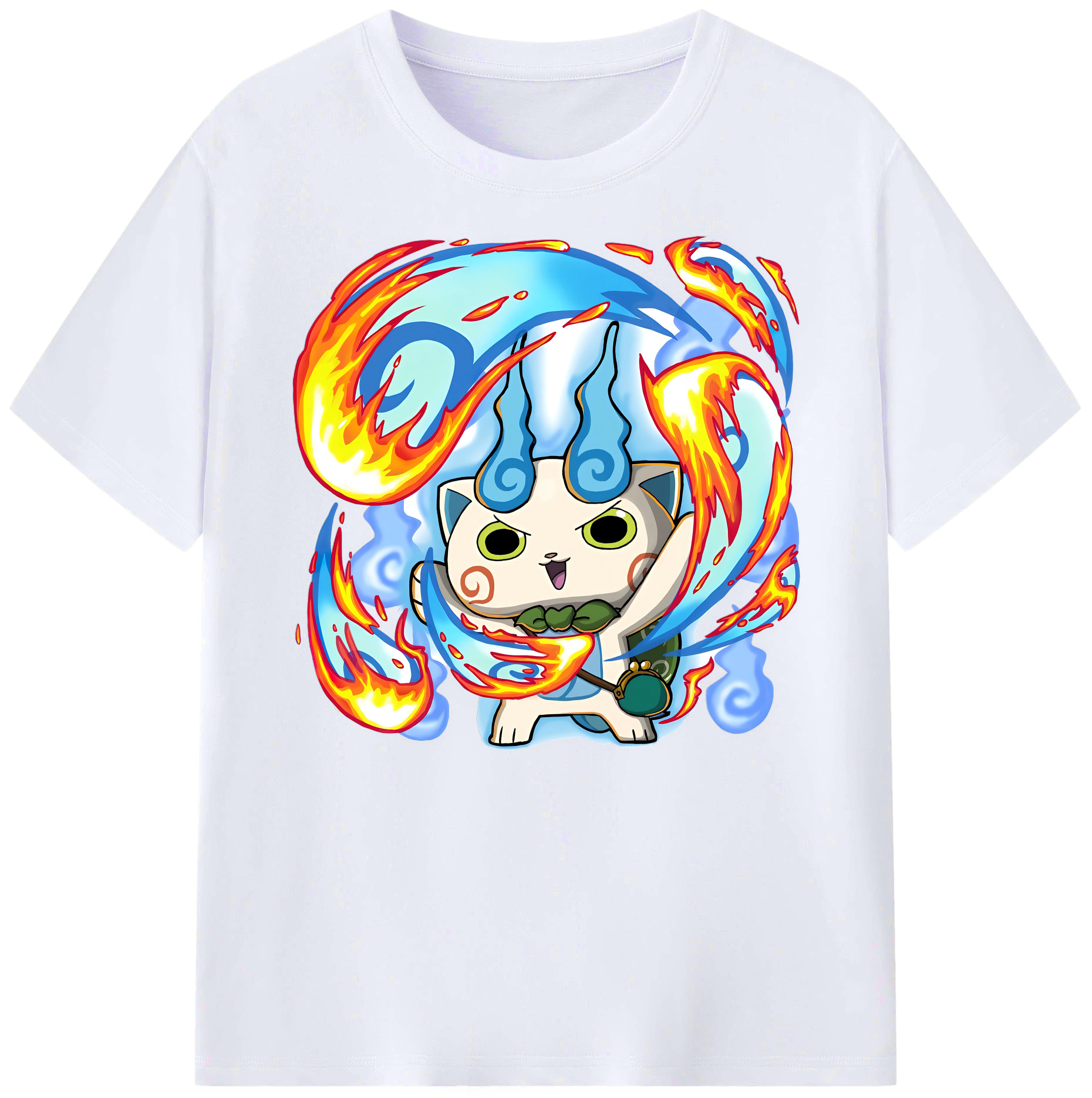 （画像用） 妖怪ウォッチ Yo-kai Watch 綿100％ メンズ半袖Tシャツ｜肌触りやわらか＆通気性