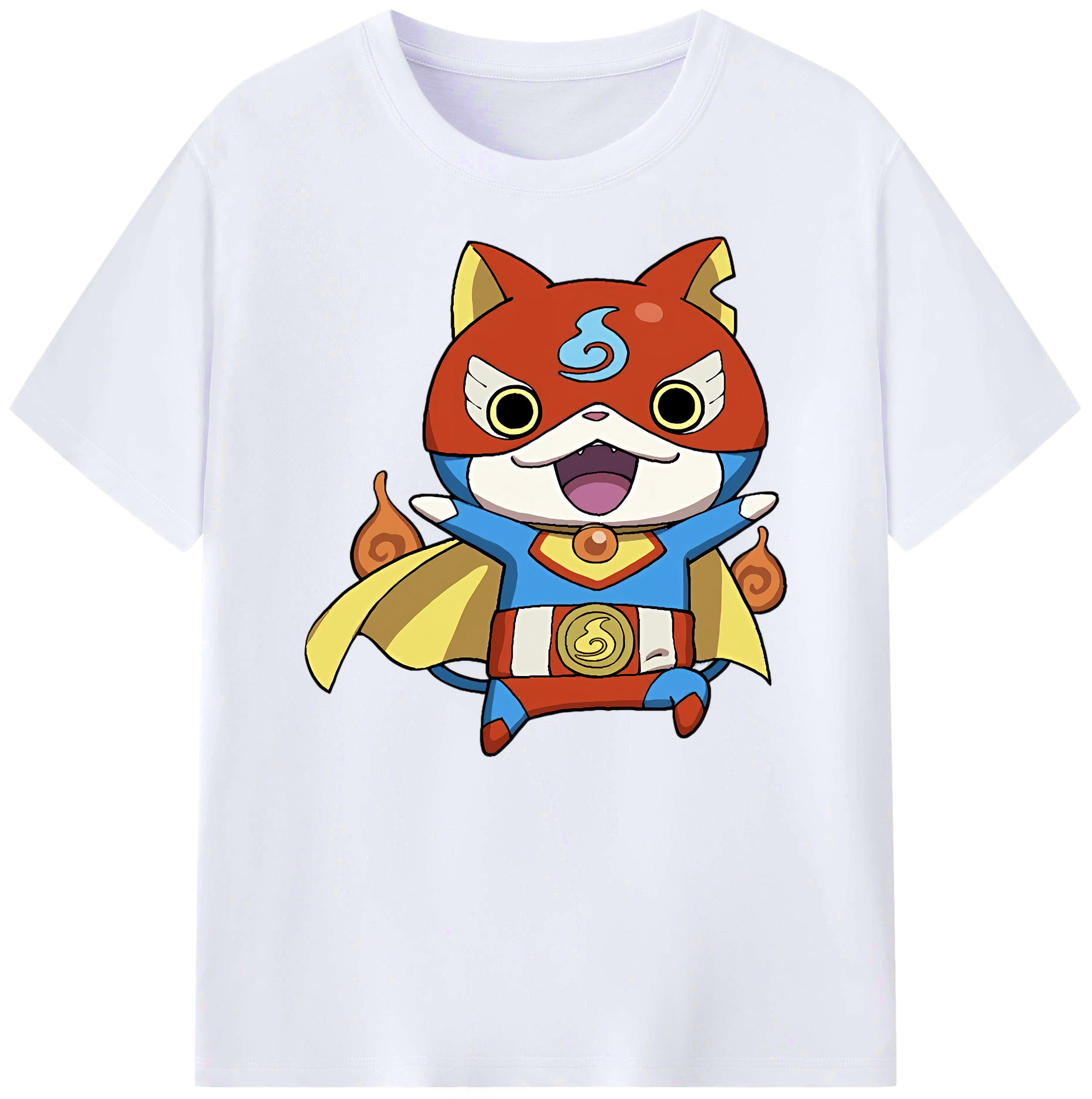 （画像用） 妖怪ウォッチ Yo-kai Watch 綿100％ メンズ半袖Tシャツ｜肌触りやわらか＆通気性