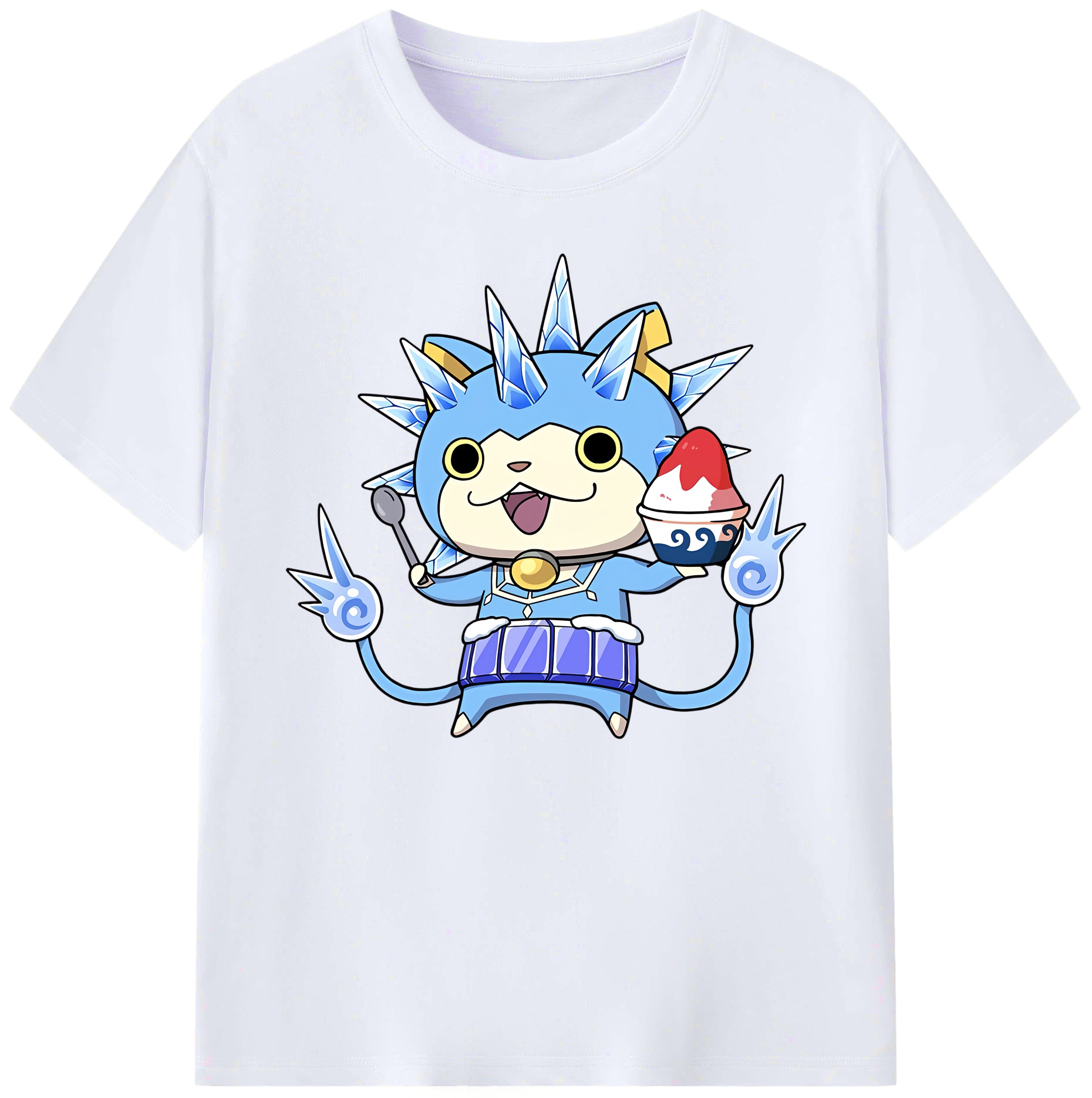 （画像用） 妖怪ウォッチ Yo-kai Watch 綿100％ メンズ半袖Tシャツ｜肌触りやわらか＆通気性
