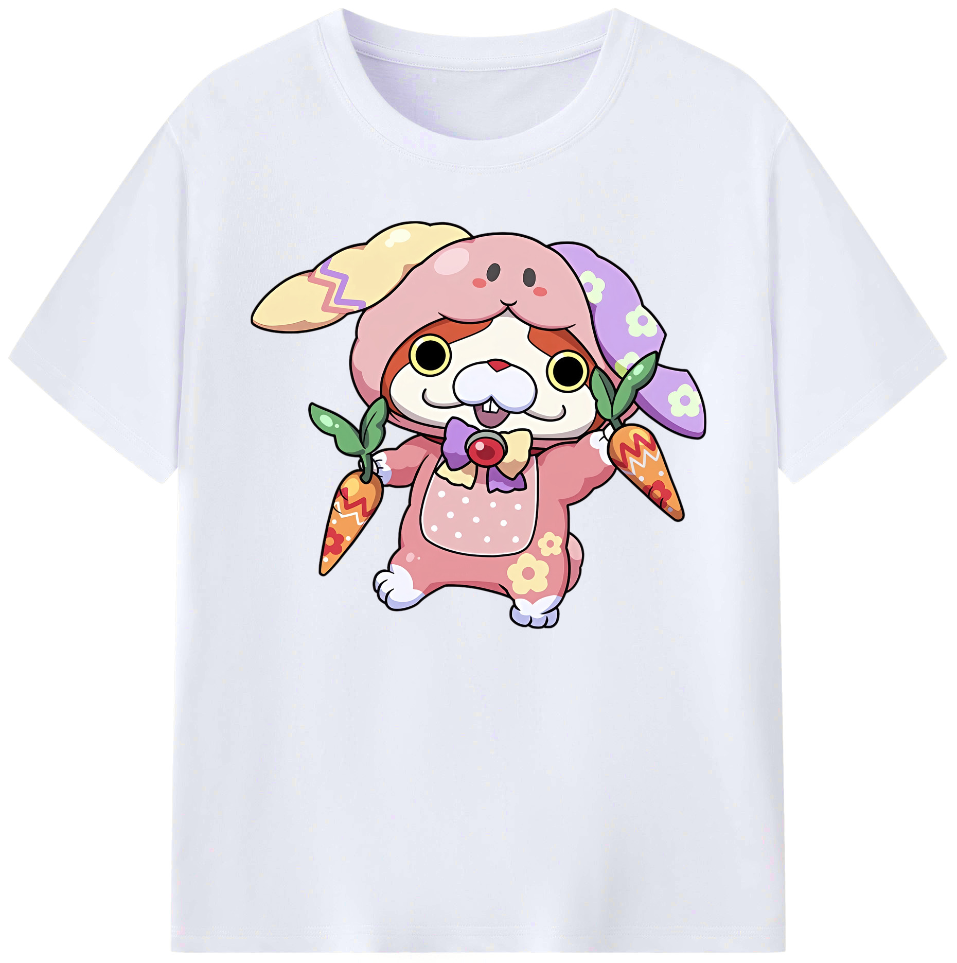 （画像用） 妖怪ウォッチ Yo-kai Watch 綿100％ メンズ半袖Tシャツ｜肌触りやわらか＆通気性