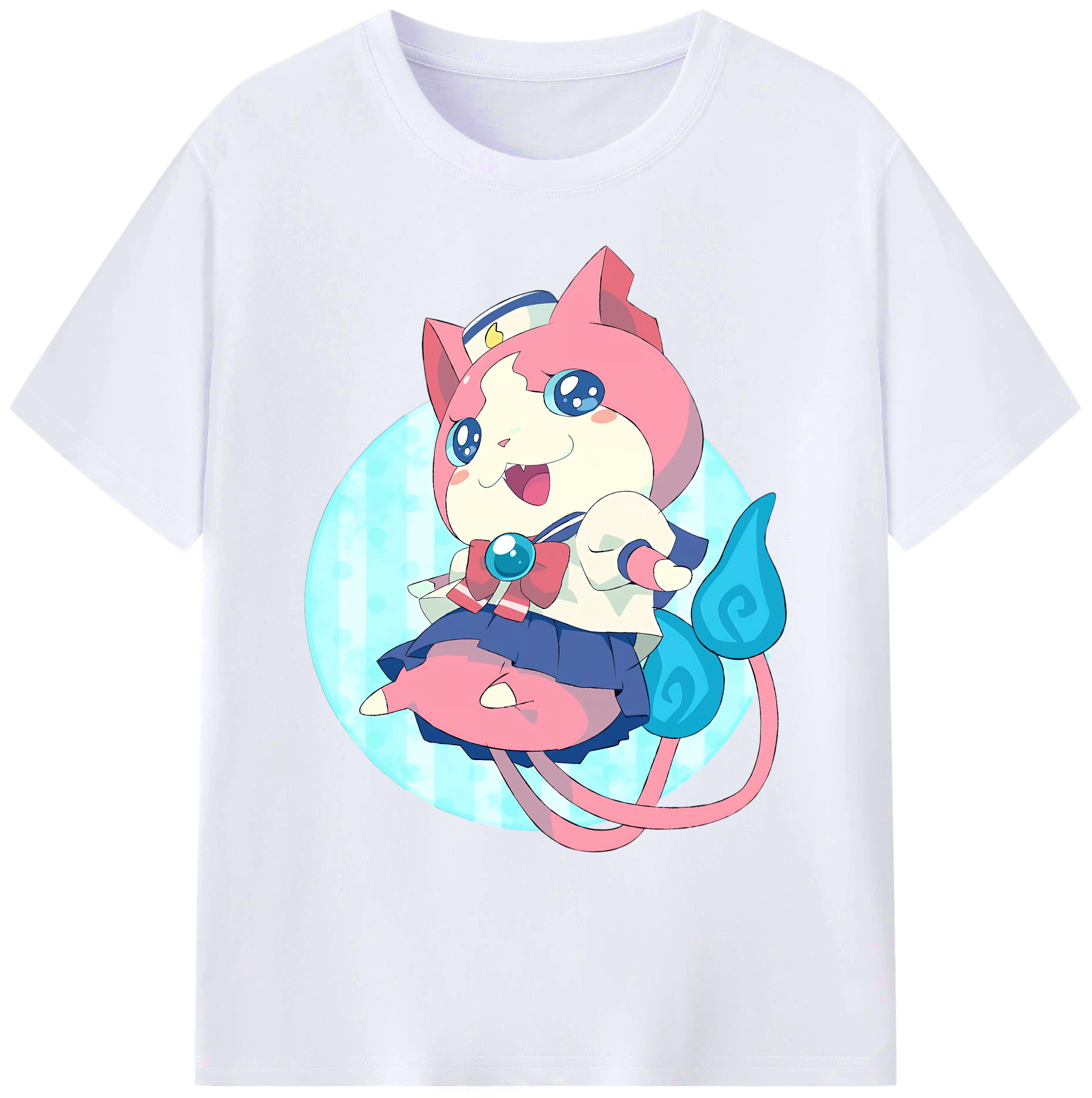 （画像用） 妖怪ウォッチ Yo-kai Watch 綿100％ メンズ半袖Tシャツ｜肌触りやわらか＆通気性