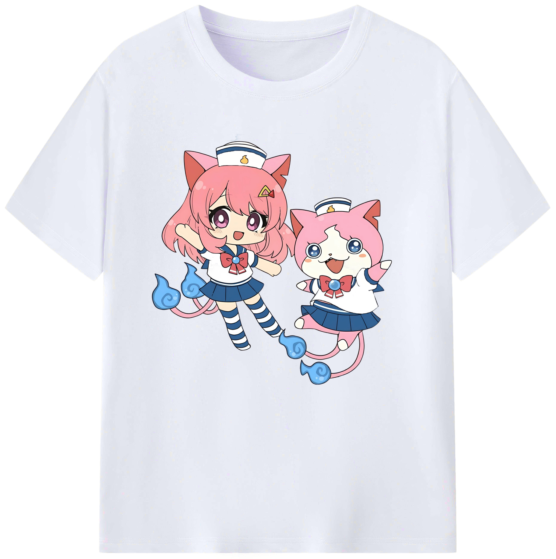 （画像用） 妖怪ウォッチ Yo-kai Watch 綿100％ メンズ半袖Tシャツ｜肌触りやわらか＆通気性