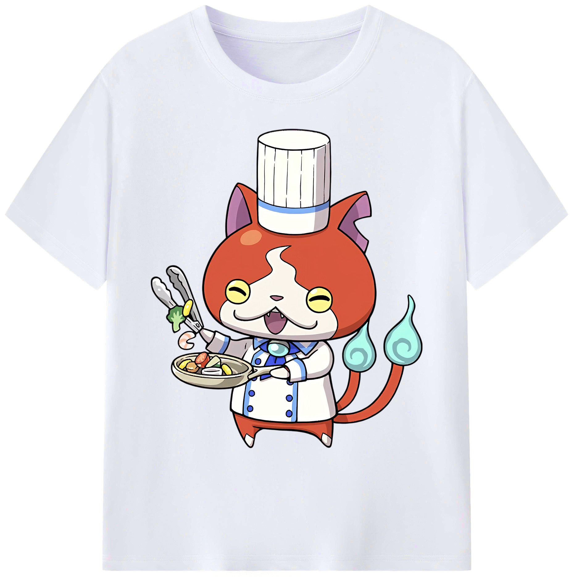 （画像用） 妖怪ウォッチ Yo-kai Watch 綿100％ メンズ半袖Tシャツ｜肌触りやわらか＆通気性