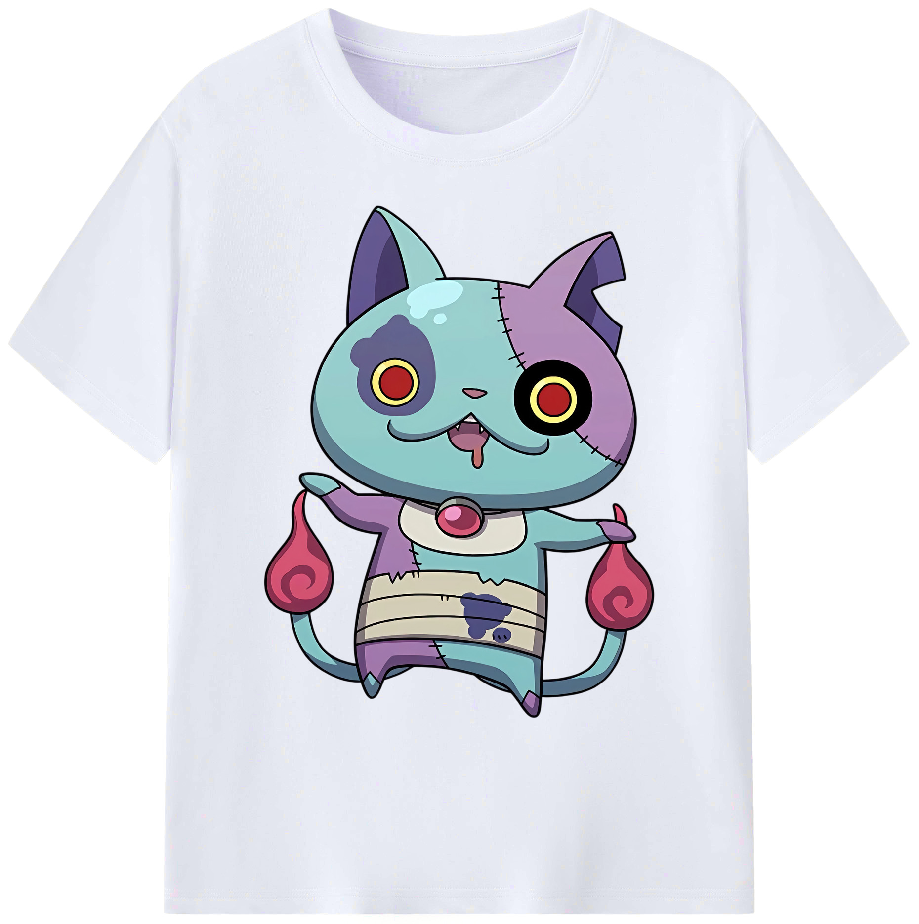 （画像用） 妖怪ウォッチ Yo-kai Watch 綿100％ メンズ半袖Tシャツ｜肌触りやわらか＆通気性