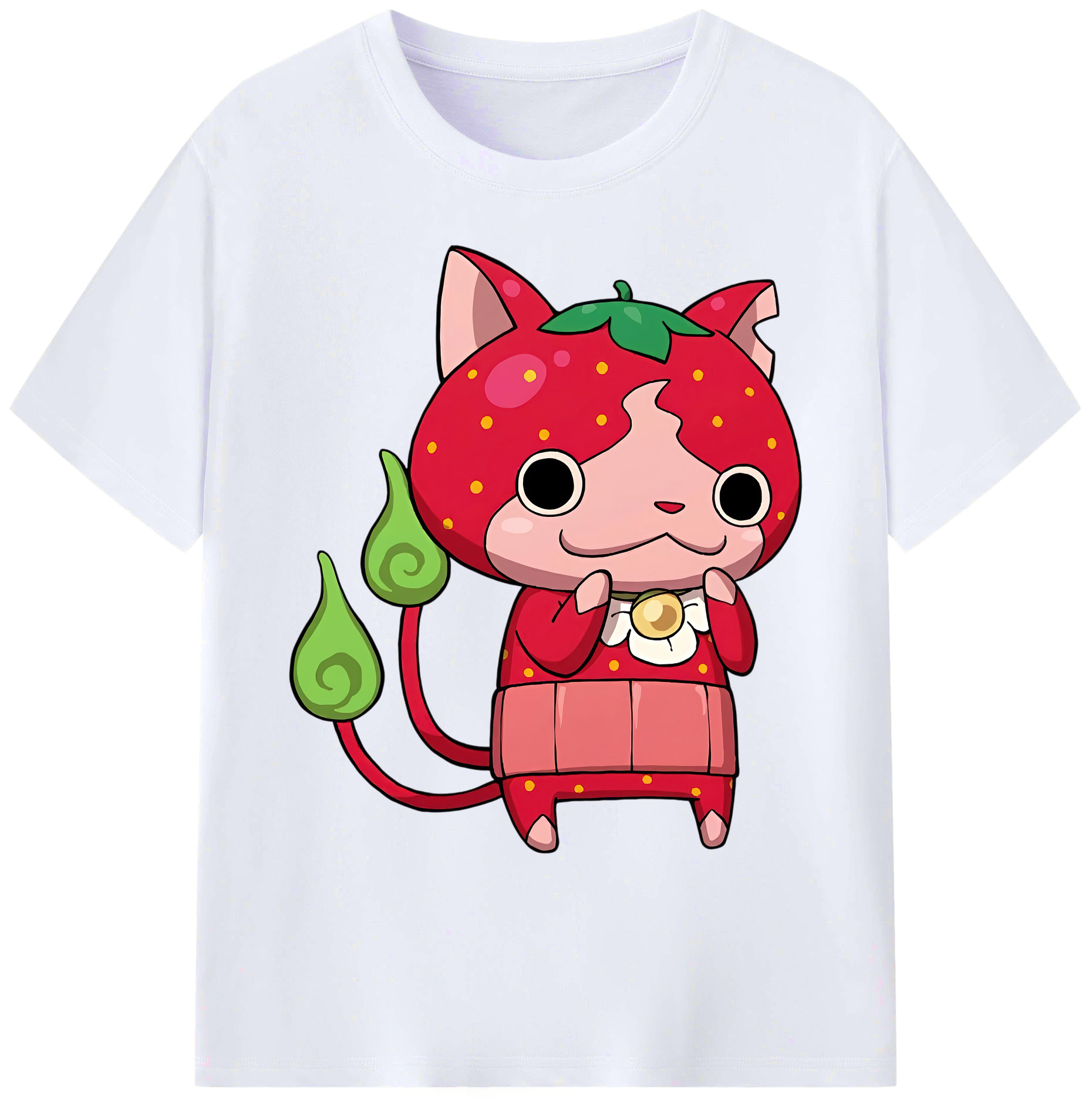 （画像用） 妖怪ウォッチ Yo-kai Watch 綿100％ メンズ半袖Tシャツ｜肌触りやわらか＆通気性
