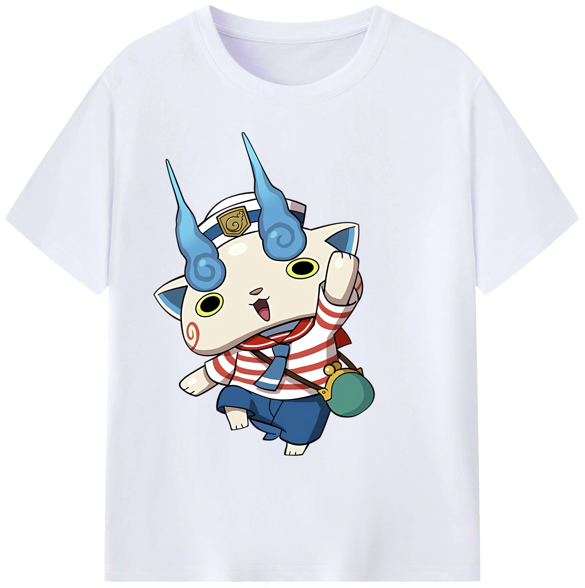 （画像用） 妖怪ウォッチ Yo-kai Watch 綿100％ メンズ半袖Tシャツ｜肌触りやわらか＆通気性