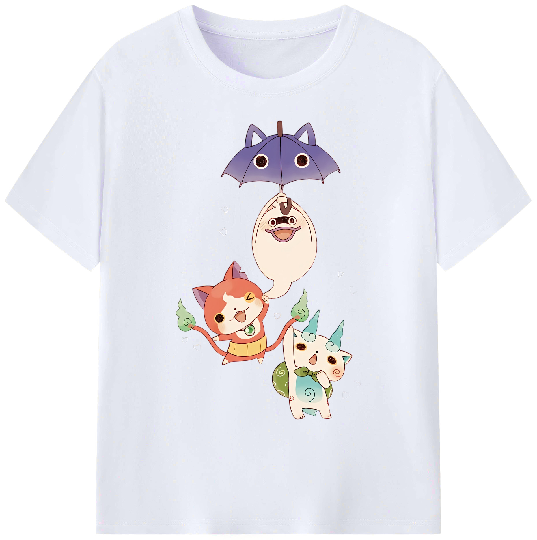 （画像用） 妖怪ウォッチ Yo-kai Watch 綿100％ メンズ半袖Tシャツ｜肌触りやわらか＆通気性