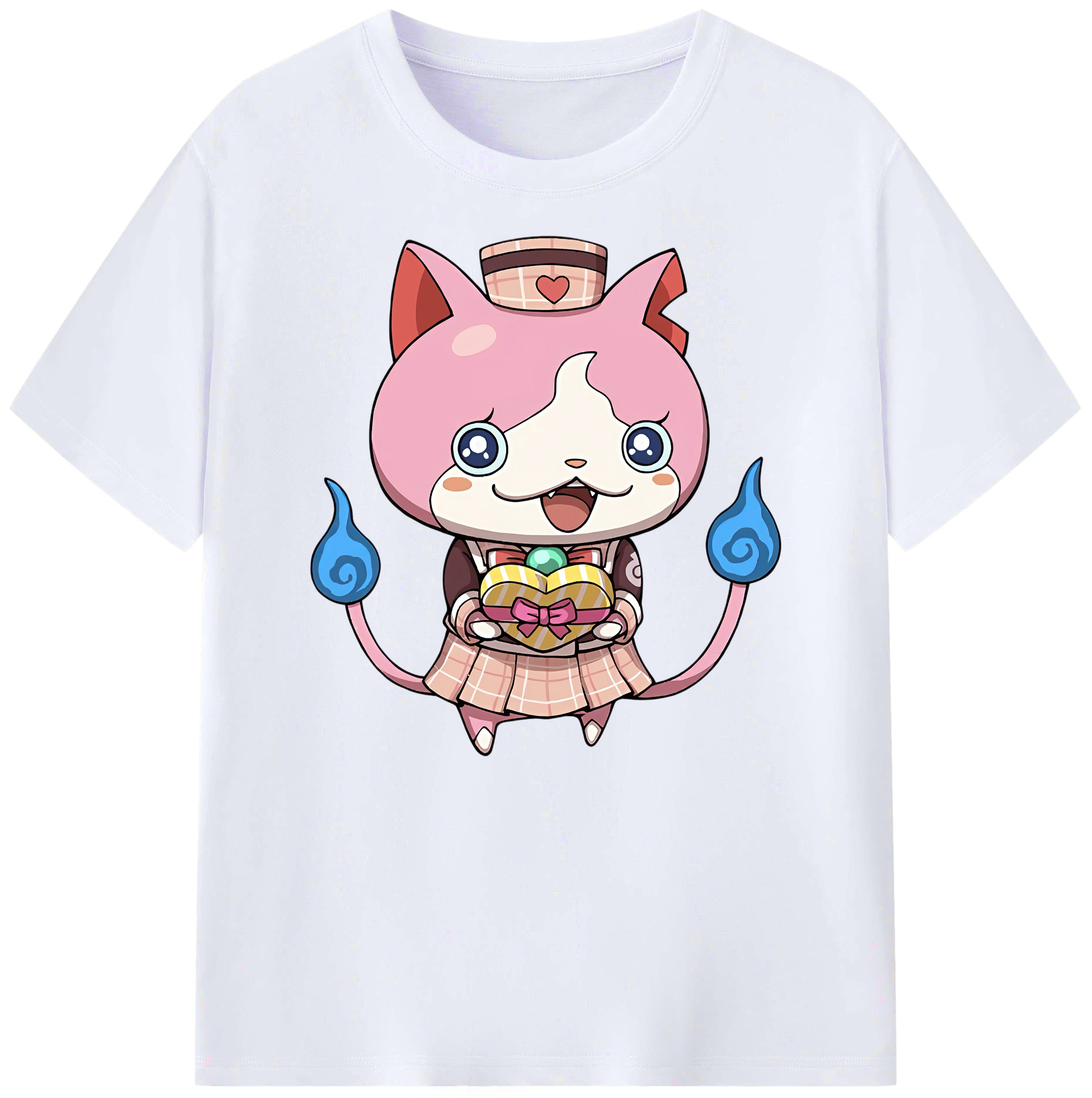 （画像用） 妖怪ウォッチ Yo-kai Watch 綿100％ メンズ半袖Tシャツ｜肌触りやわらか＆通気性