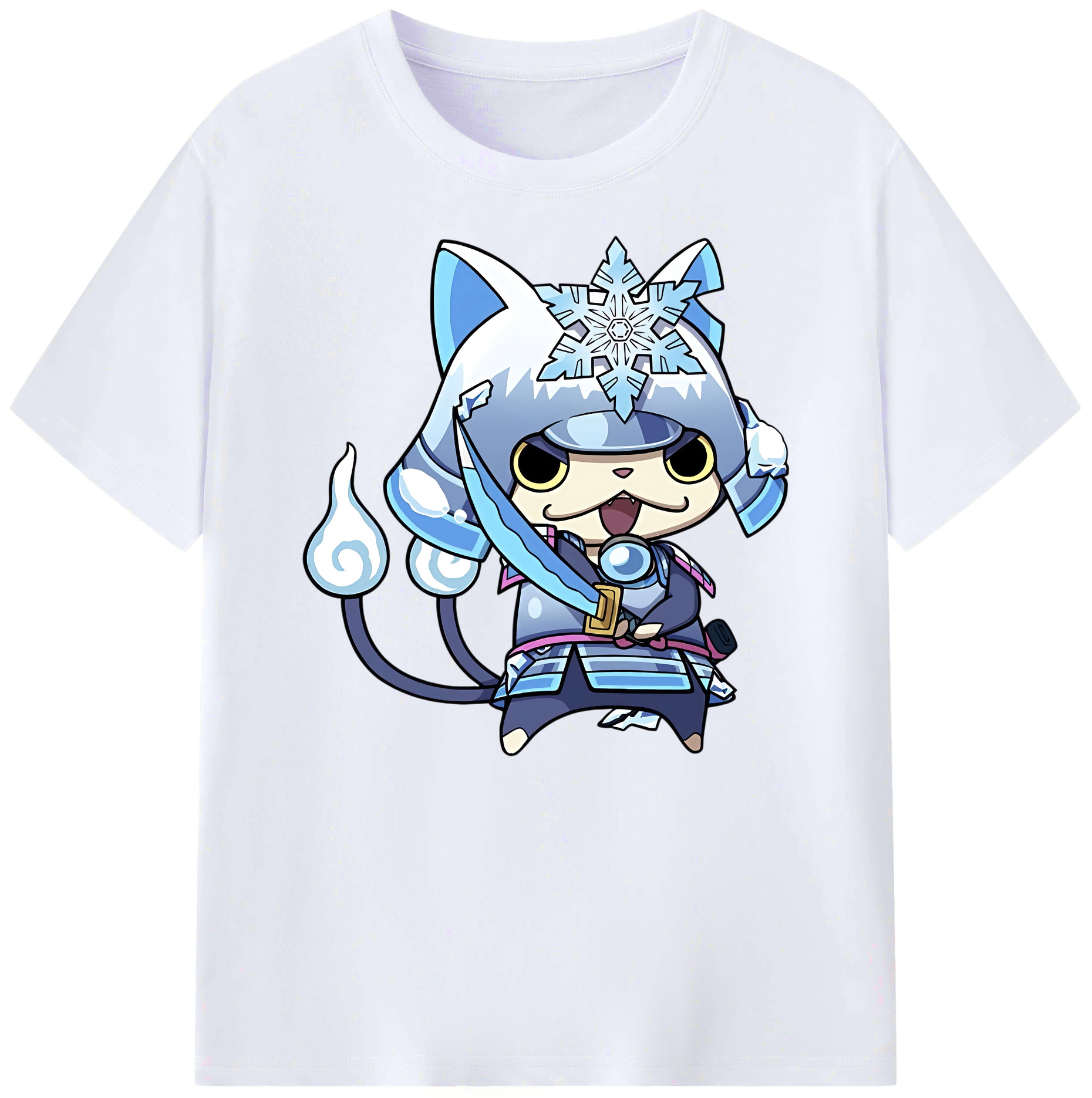 （画像用） 妖怪ウォッチ Yo-kai Watch 綿100％ メンズ半袖Tシャツ｜肌触りやわらか＆通気性