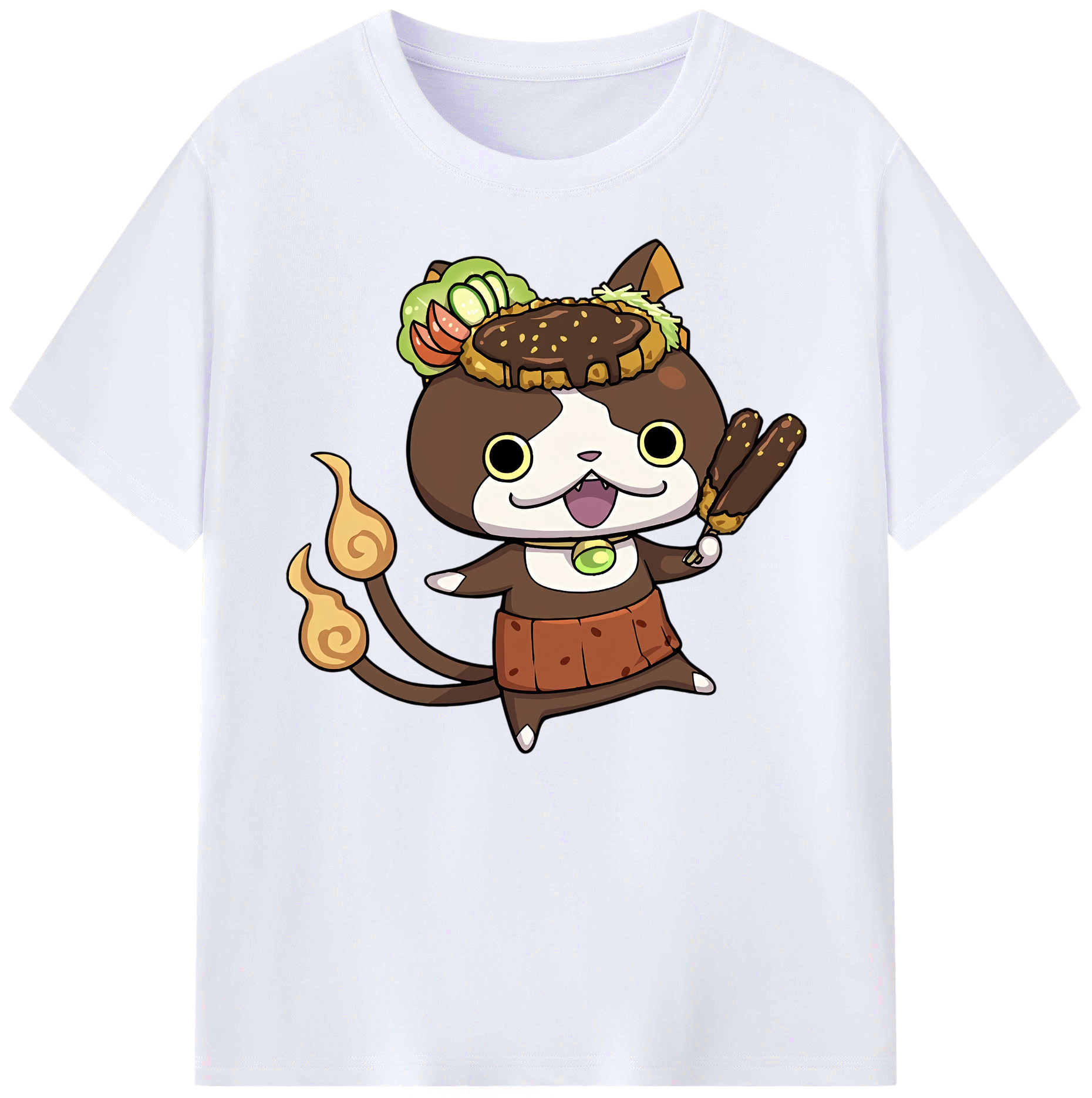 （画像用） 妖怪ウォッチ Yo-kai Watch 綿100％ メンズ半袖Tシャツ｜肌触りやわらか＆通気性