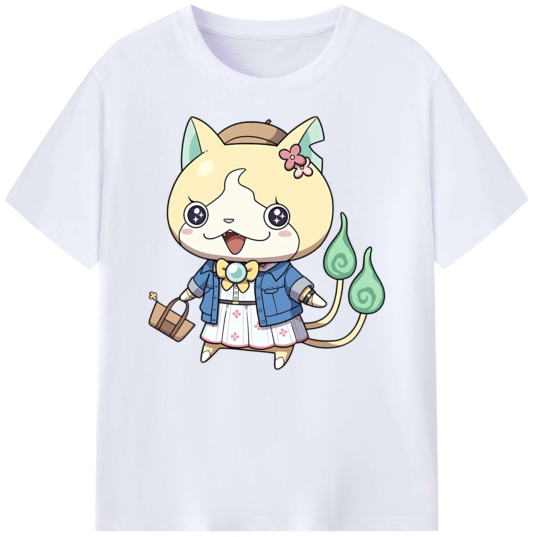 （画像用） 妖怪ウォッチ Yo-kai Watch 綿100％ メンズ半袖Tシャツ｜肌触りやわらか＆通気性