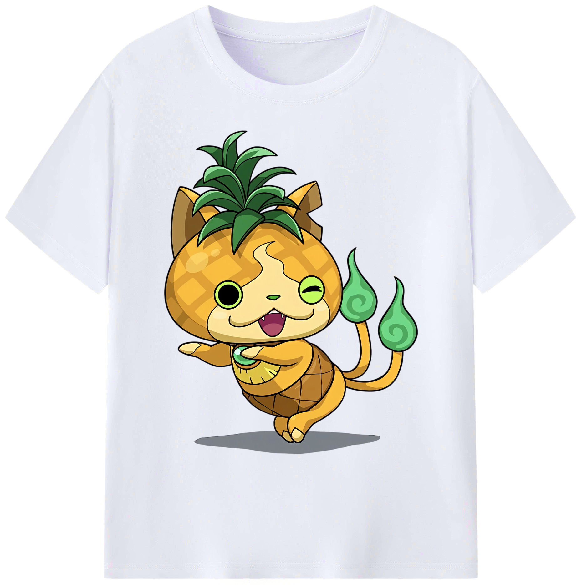 （画像用） 妖怪ウォッチ Yo-kai Watch 綿100％ メンズ半袖Tシャツ｜肌触りやわらか＆通気性