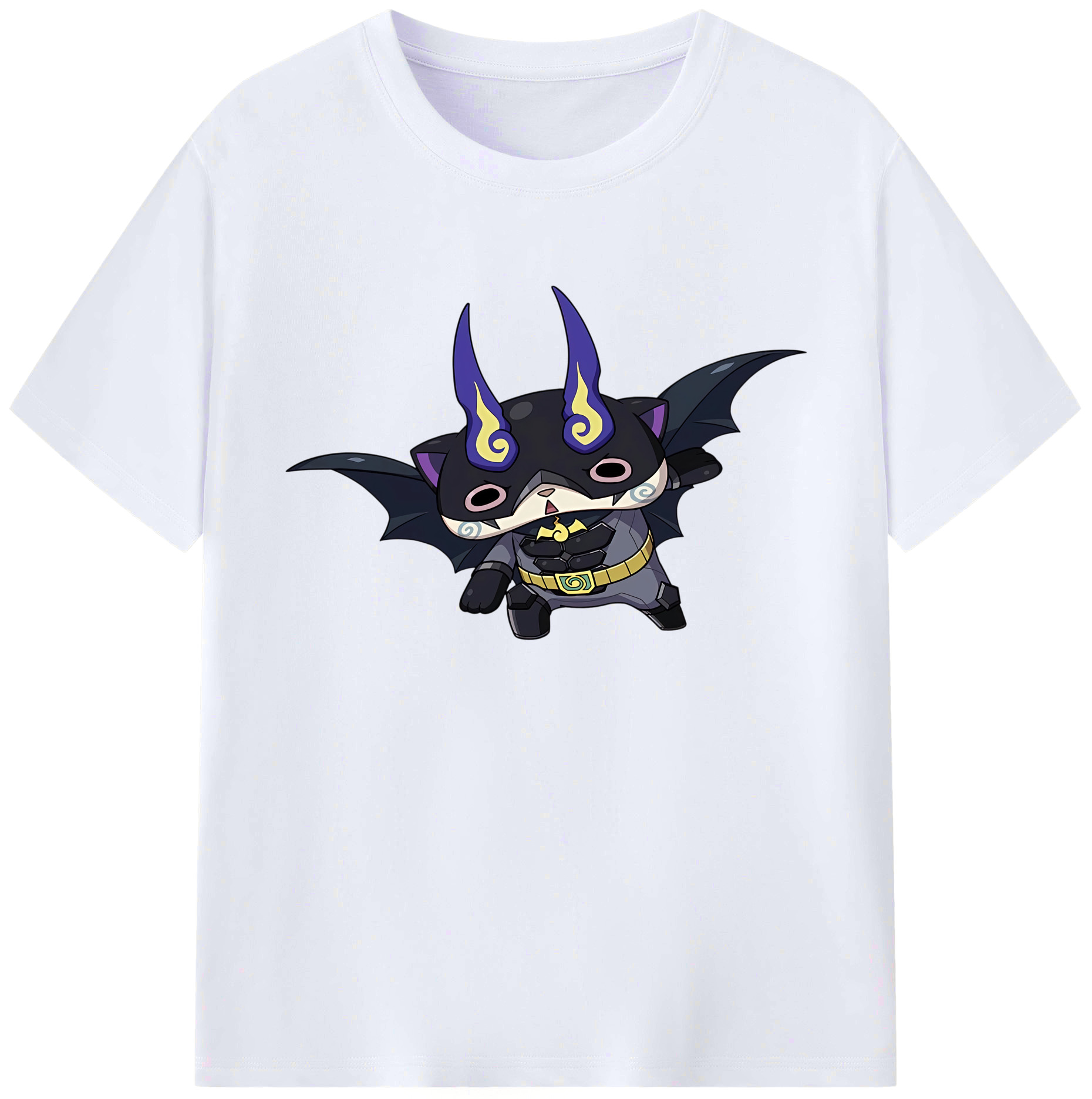 （画像用） 妖怪ウォッチ Yo-kai Watch 綿100％ メンズ半袖Tシャツ｜肌触りやわらか＆通気性