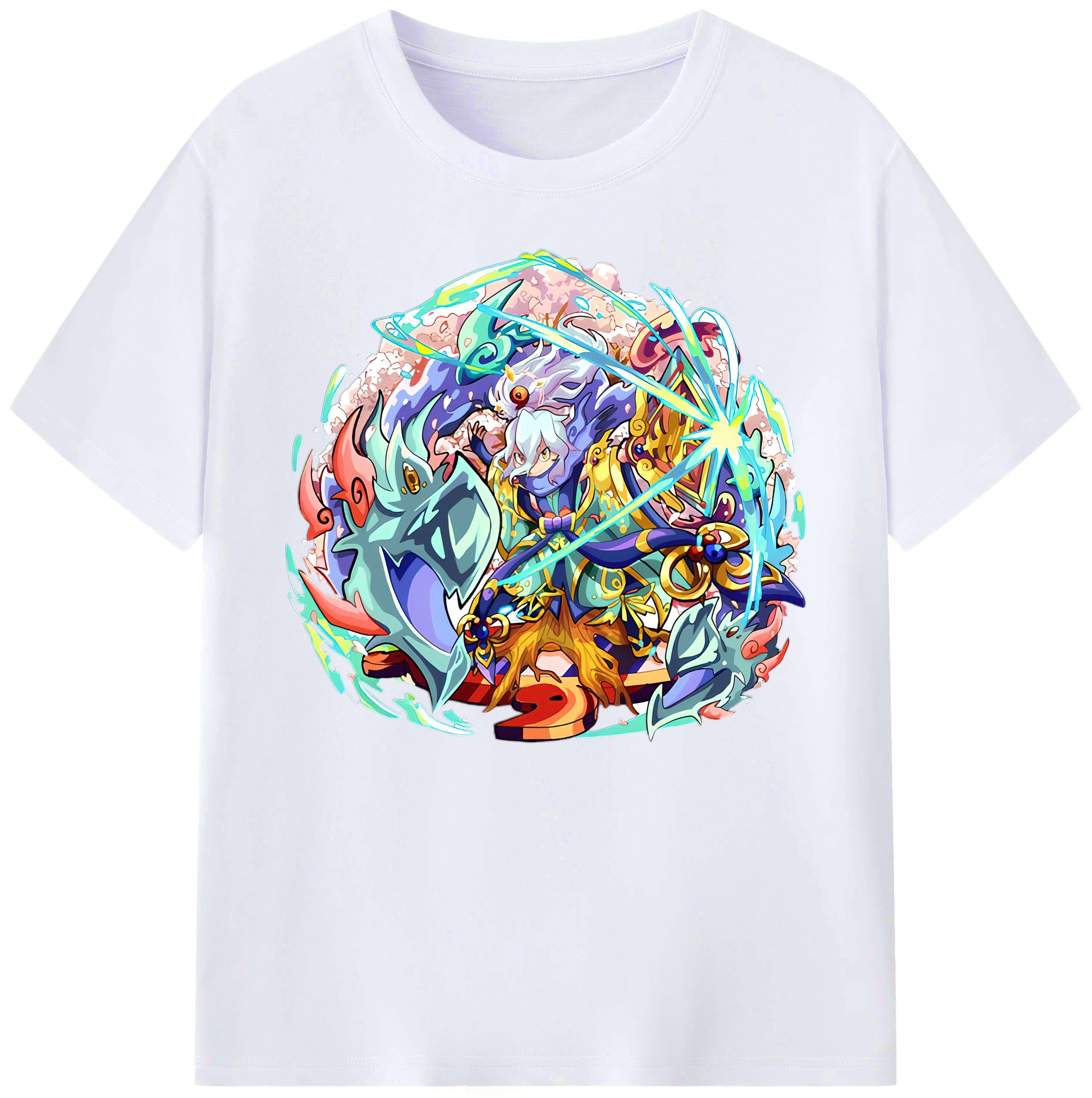 （画像用） 妖怪ウォッチ Yo-kai Watch 綿100％ メンズ半袖Tシャツ｜肌触りやわらか＆通気性