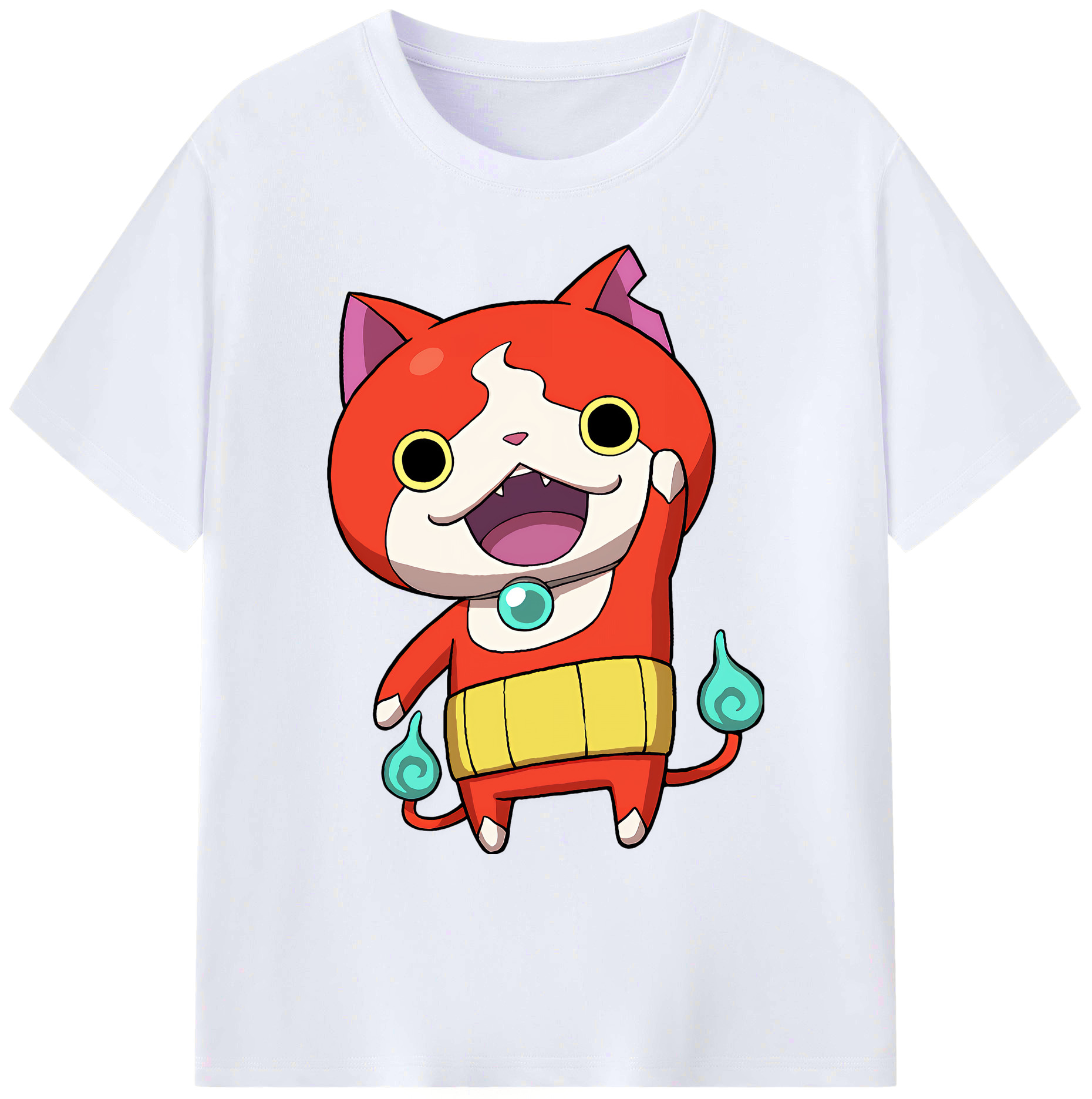 （画像用） 妖怪ウォッチ Yo-kai Watch 綿100％ メンズ半袖Tシャツ｜肌触りやわらか＆通気性