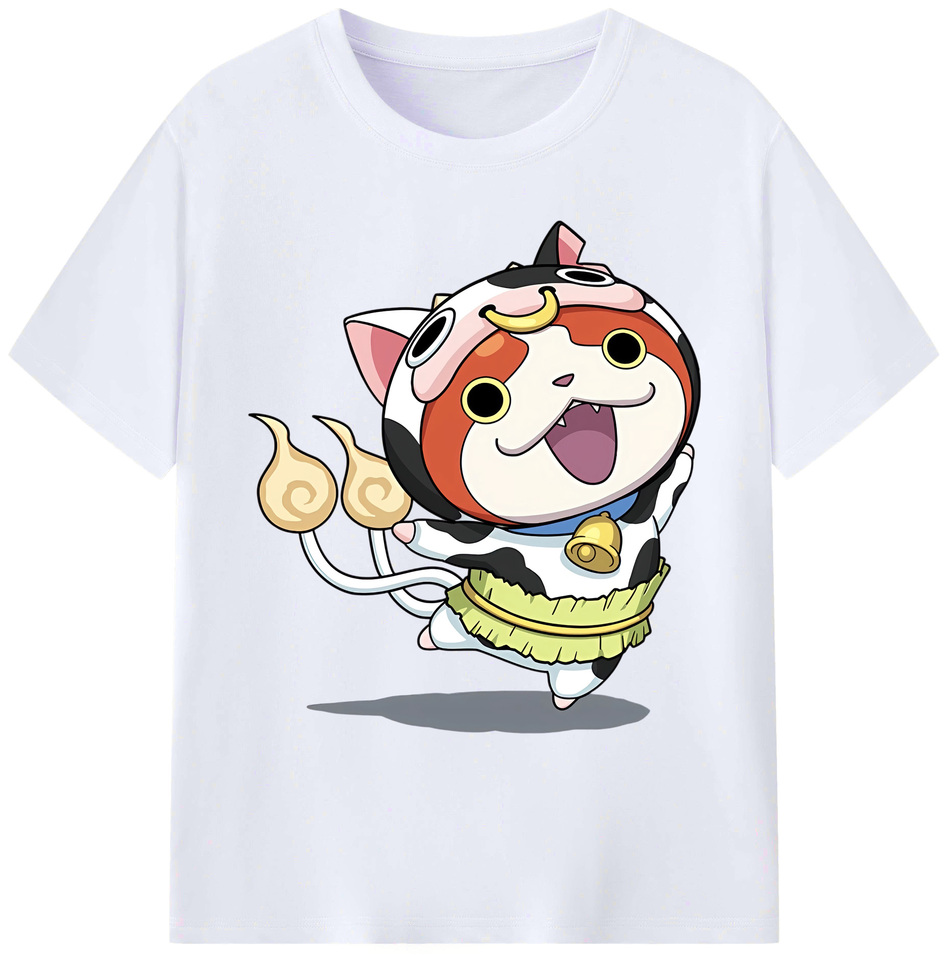（画像用） 妖怪ウォッチ Yo-kai Watch 綿100％ メンズ半袖Tシャツ｜肌触りやわらか＆通気性