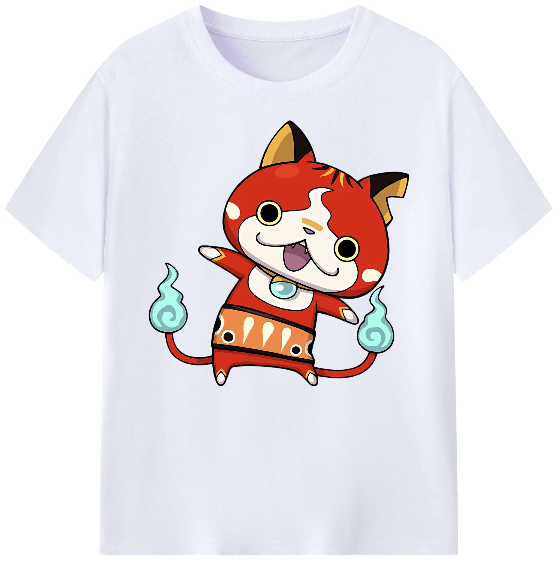 （画像用） 妖怪ウォッチ Yo-kai Watch 綿100％ メンズ半袖Tシャツ｜肌触りやわらか＆通気性