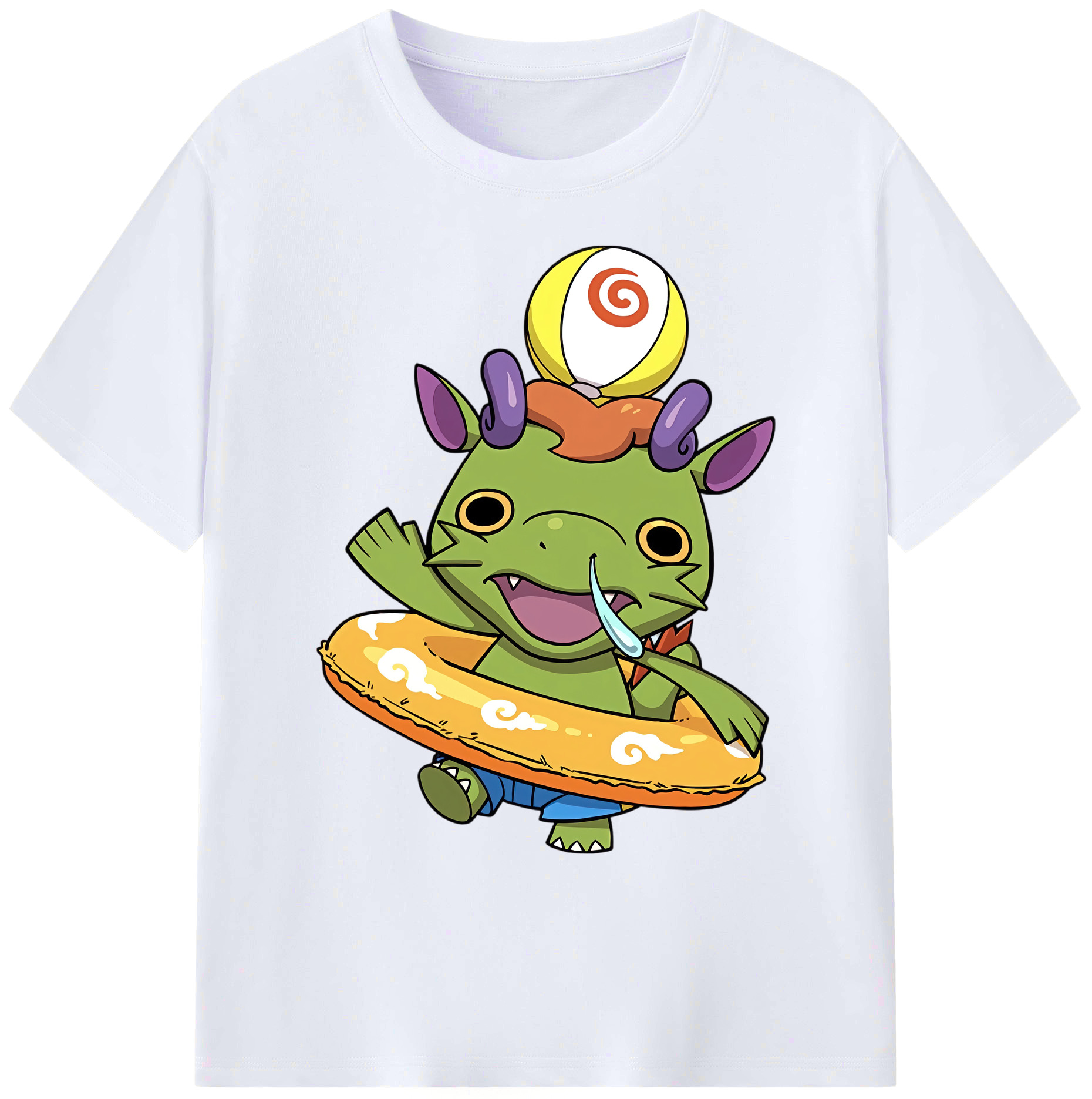 （画像用） 妖怪ウォッチ Yo-kai Watch 綿100％ メンズ半袖Tシャツ｜肌触りやわらか＆通気性
