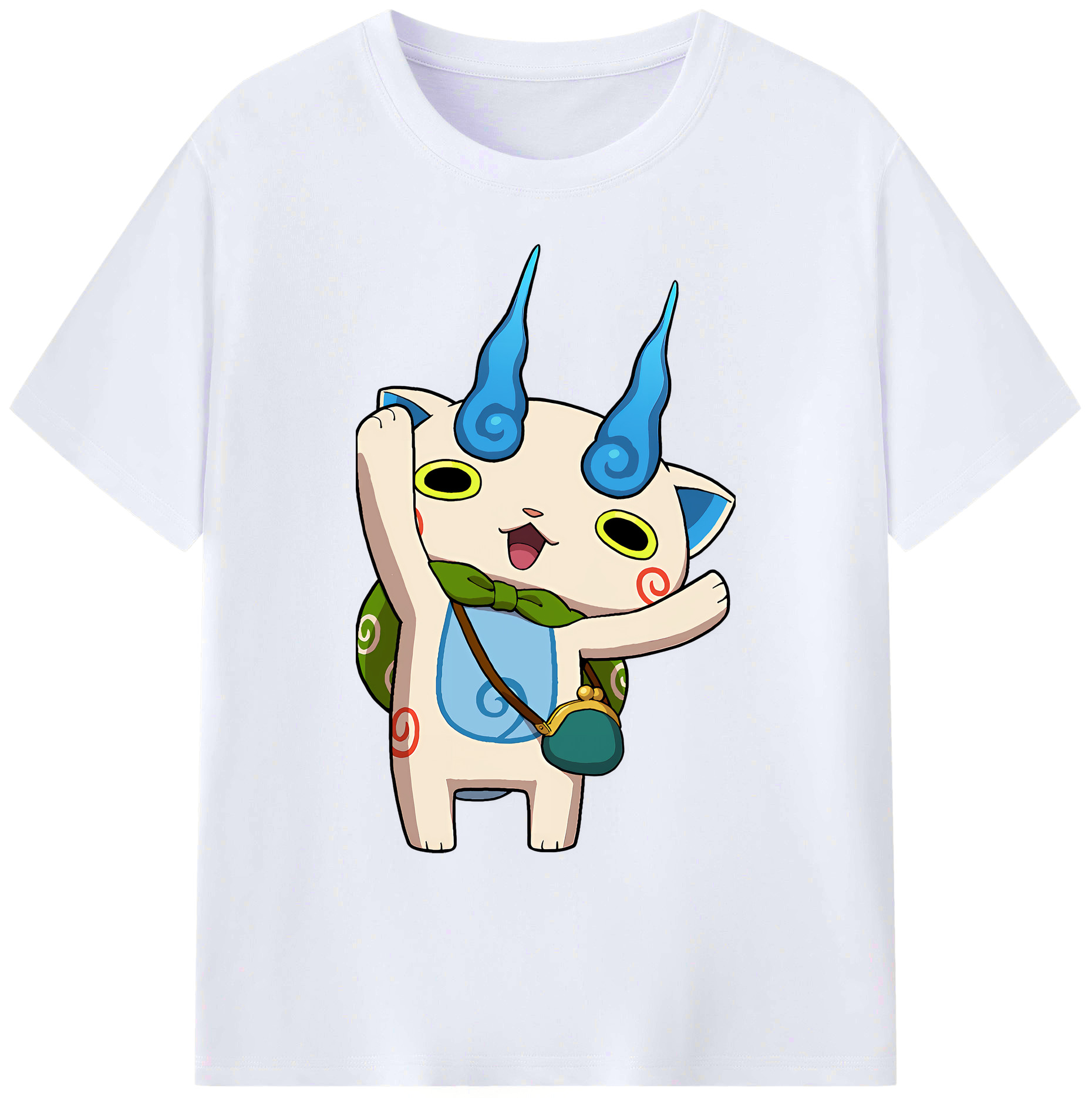 （画像用） 妖怪ウォッチ Yo-kai Watch 綿100％ メンズ半袖Tシャツ｜肌触りやわらか＆通気性