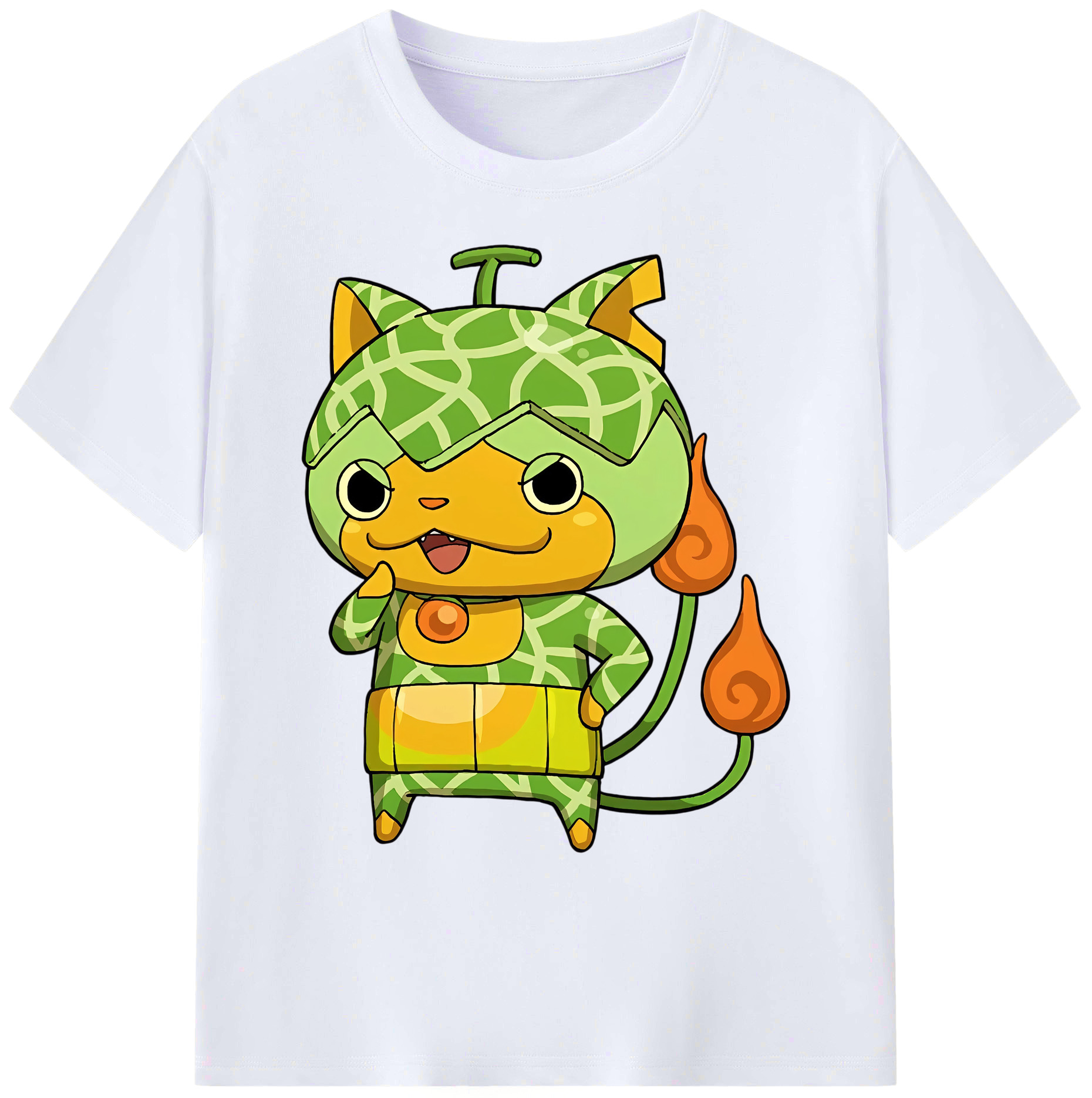 （画像用） 妖怪ウォッチ Yo-kai Watch 綿100％ メンズ半袖Tシャツ｜肌触りやわらか＆通気性