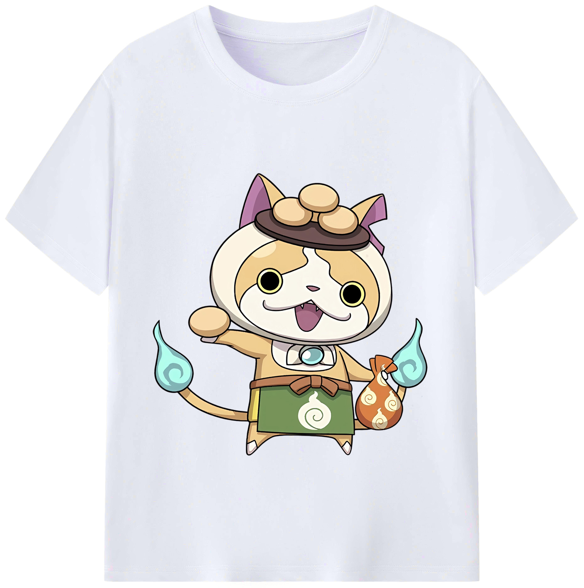 （画像用） 妖怪ウォッチ Yo-kai Watch 綿100％ メンズ半袖Tシャツ｜肌触りやわらか＆通気性
