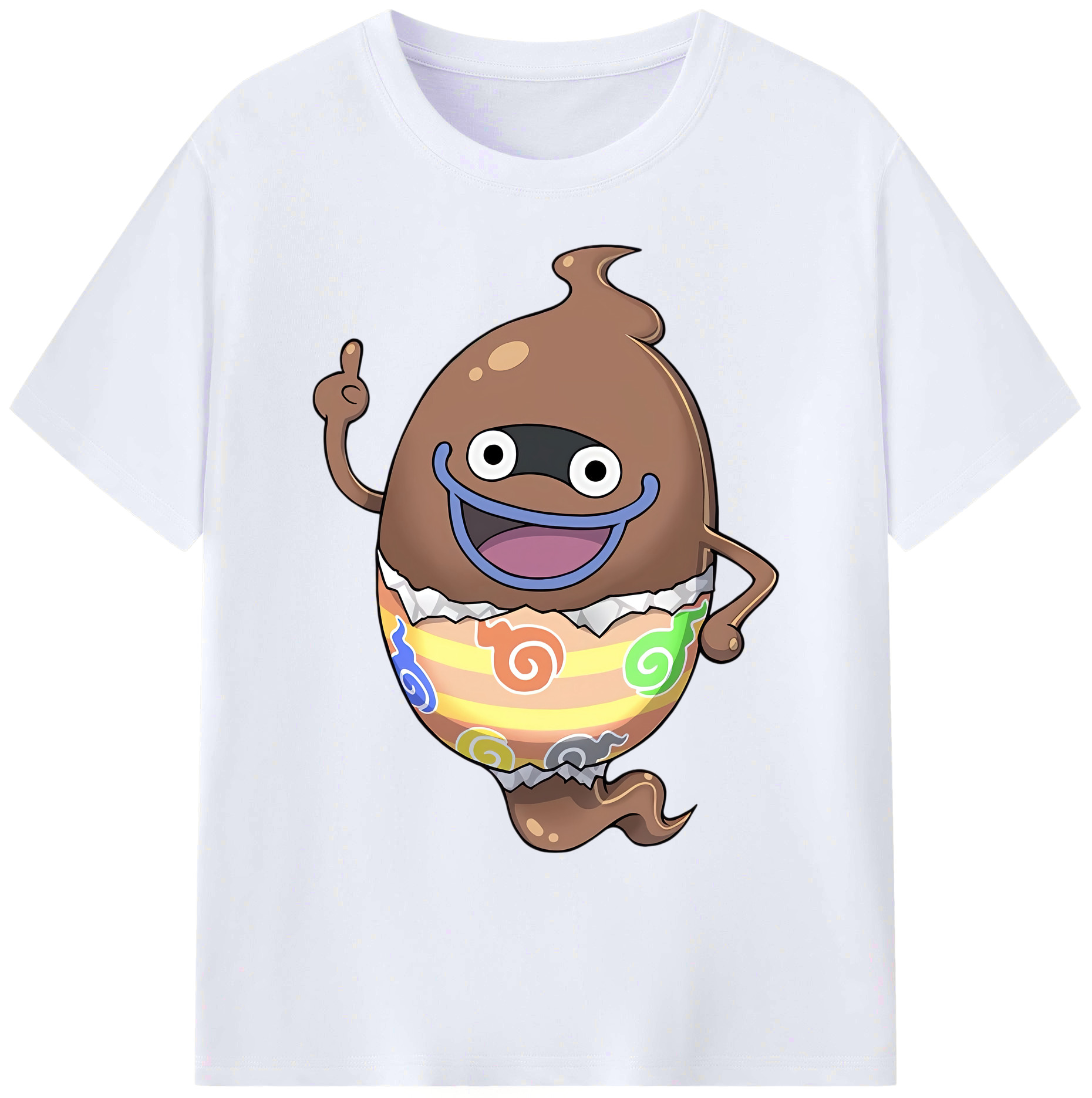 （画像用） 妖怪ウォッチ Yo-kai Watch 綿100％ メンズ半袖Tシャツ｜肌触りやわらか＆通気性