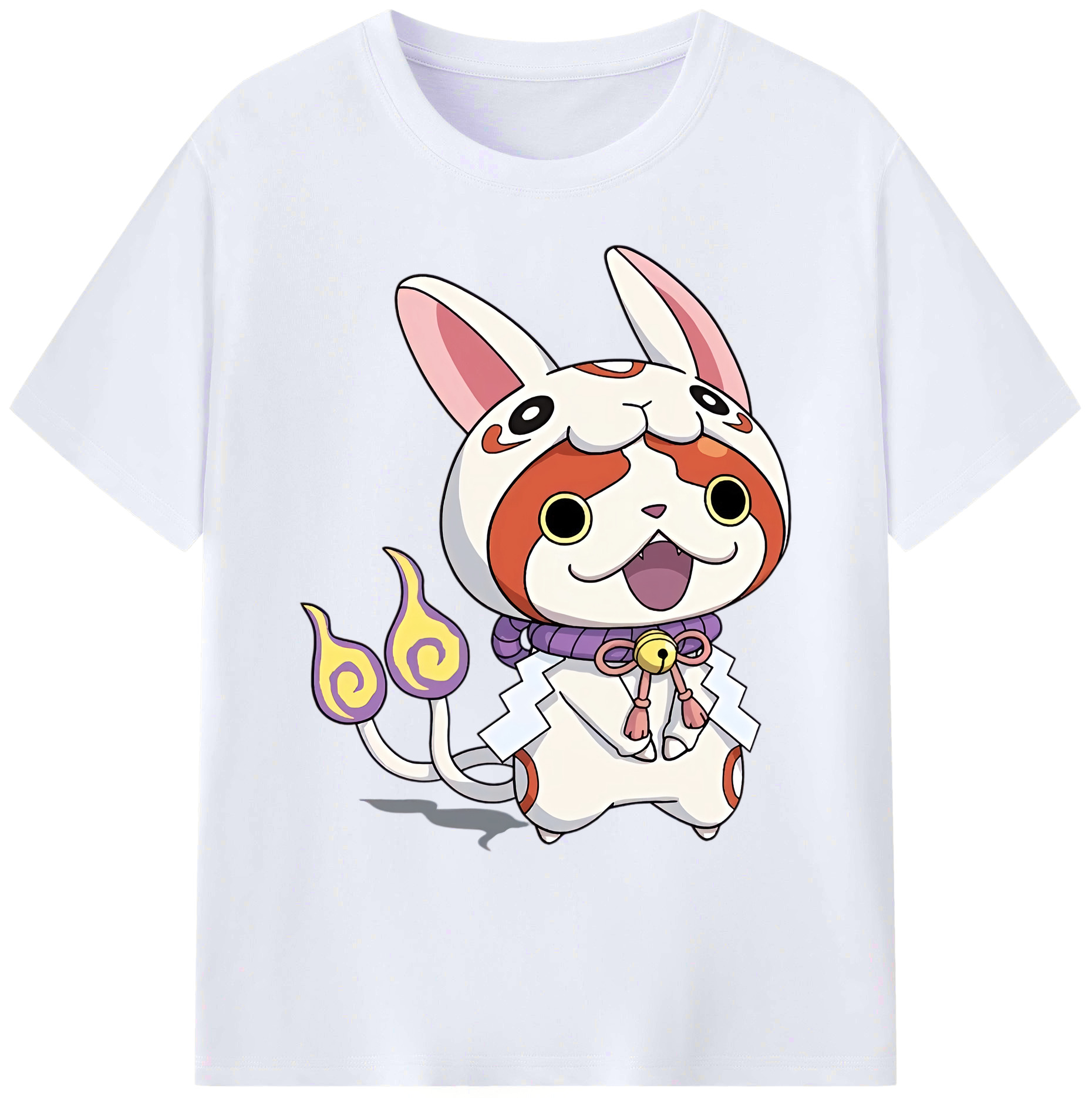 （画像用） 妖怪ウォッチ Yo-kai Watch 綿100％ メンズ半袖Tシャツ｜肌触りやわらか＆通気性