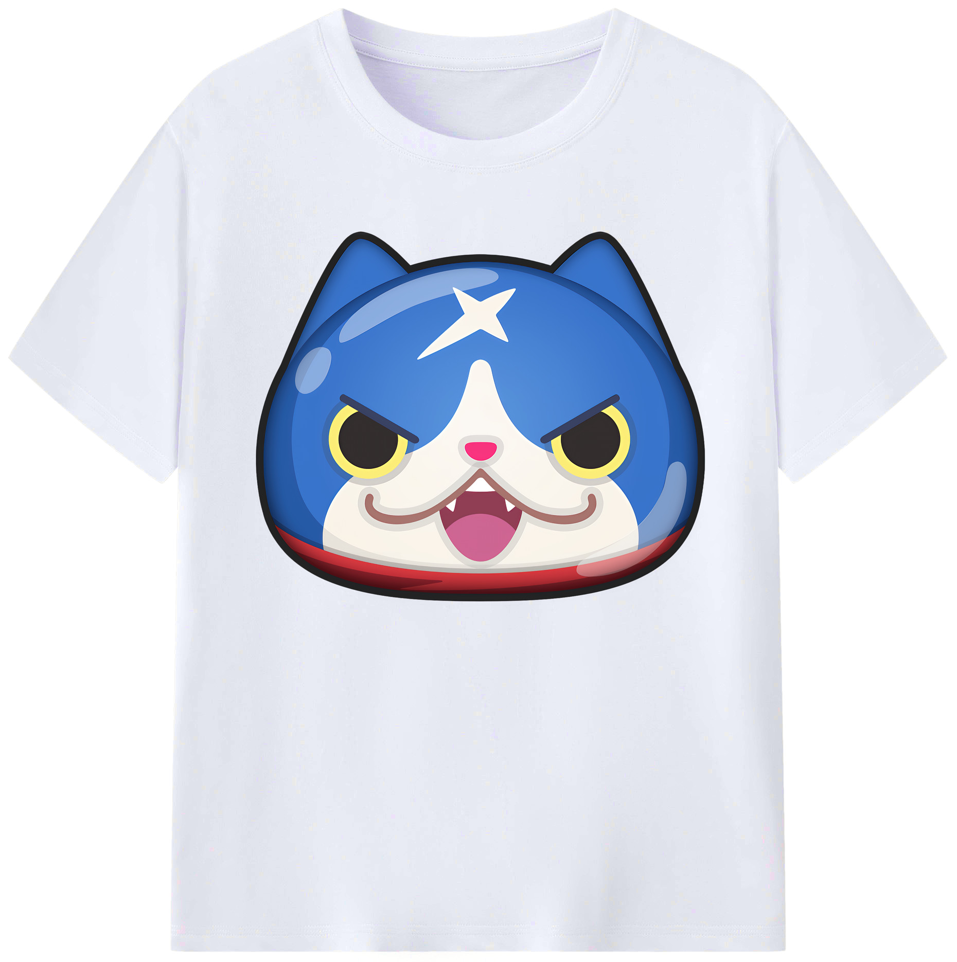 （画像用） 妖怪ウォッチ Yo-kai Watch 綿100％ メンズ半袖Tシャツ｜肌触りやわらか＆通気性