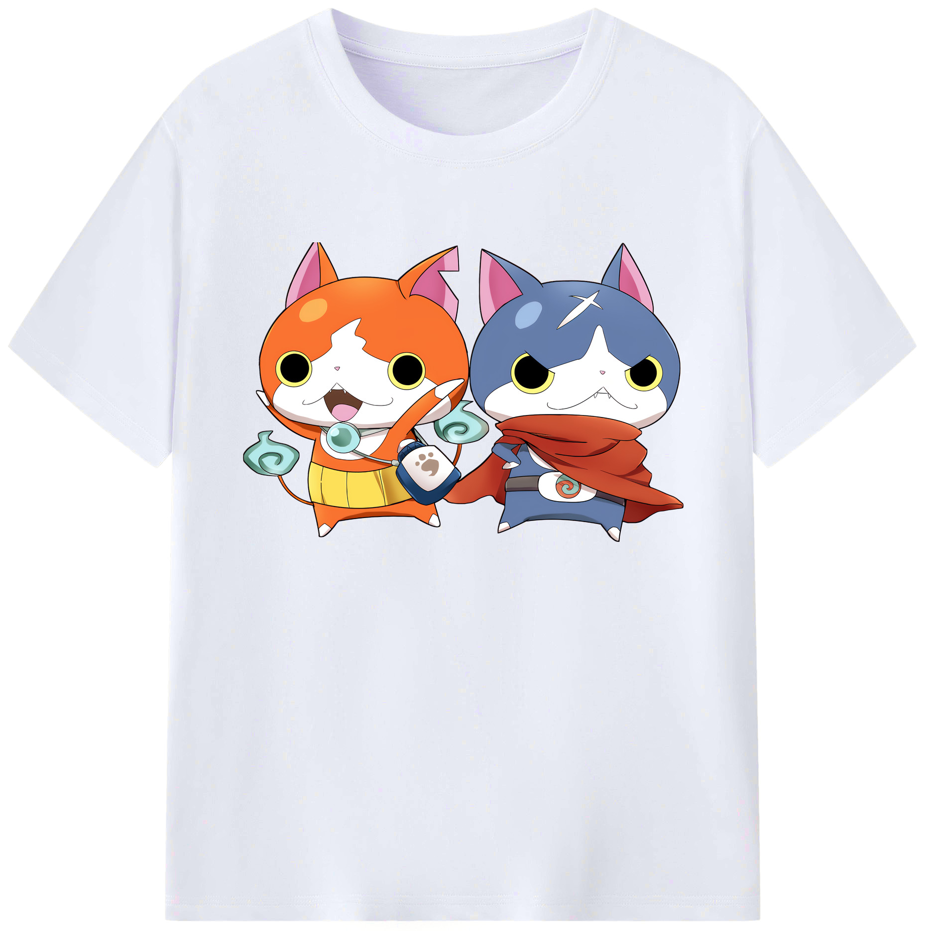 （画像用） 妖怪ウォッチ Yo-kai Watch 綿100％ メンズ半袖Tシャツ｜肌触りやわらか＆通気性