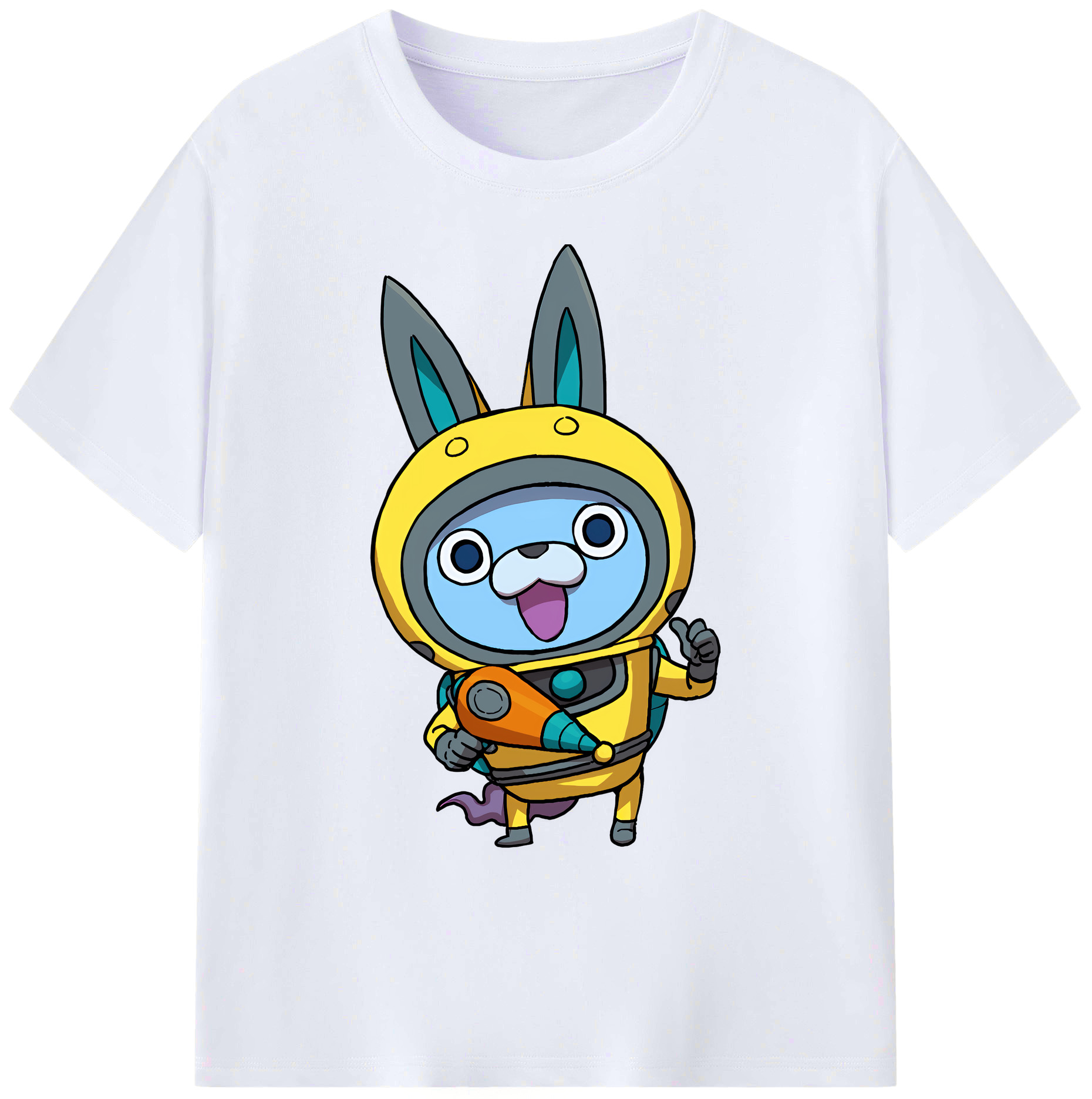 （画像用） 妖怪ウォッチ Yo-kai Watch 綿100％ メンズ半袖Tシャツ｜肌触りやわらか＆通気性